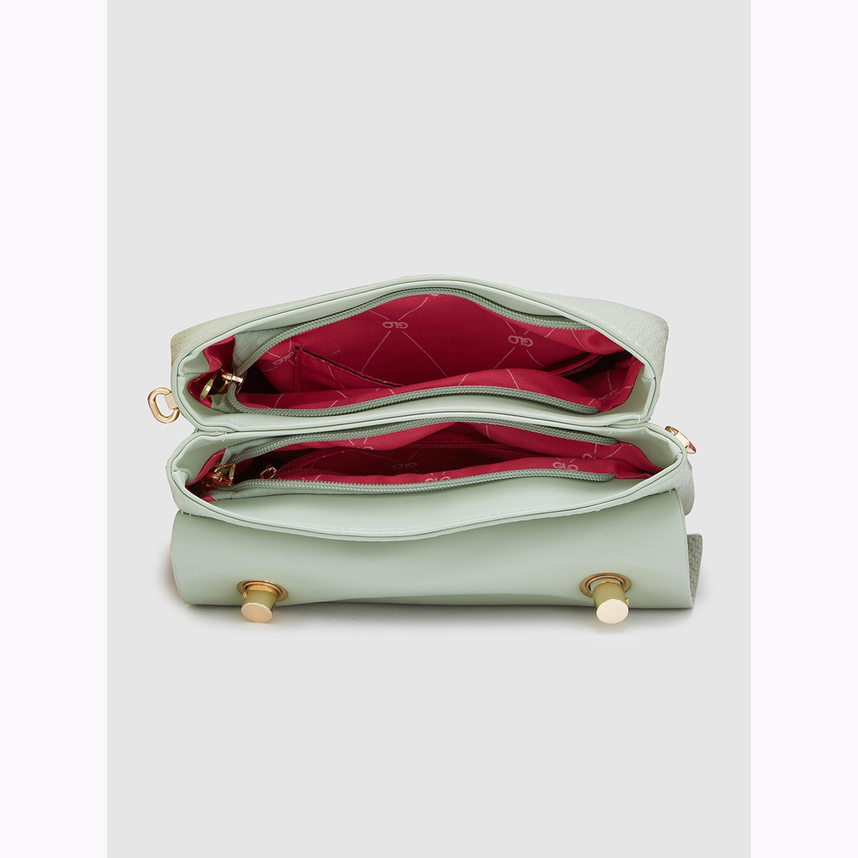 Globus X Styli Mint Green Textured Handbag-women-bagsandwallets-handbags-image-5
