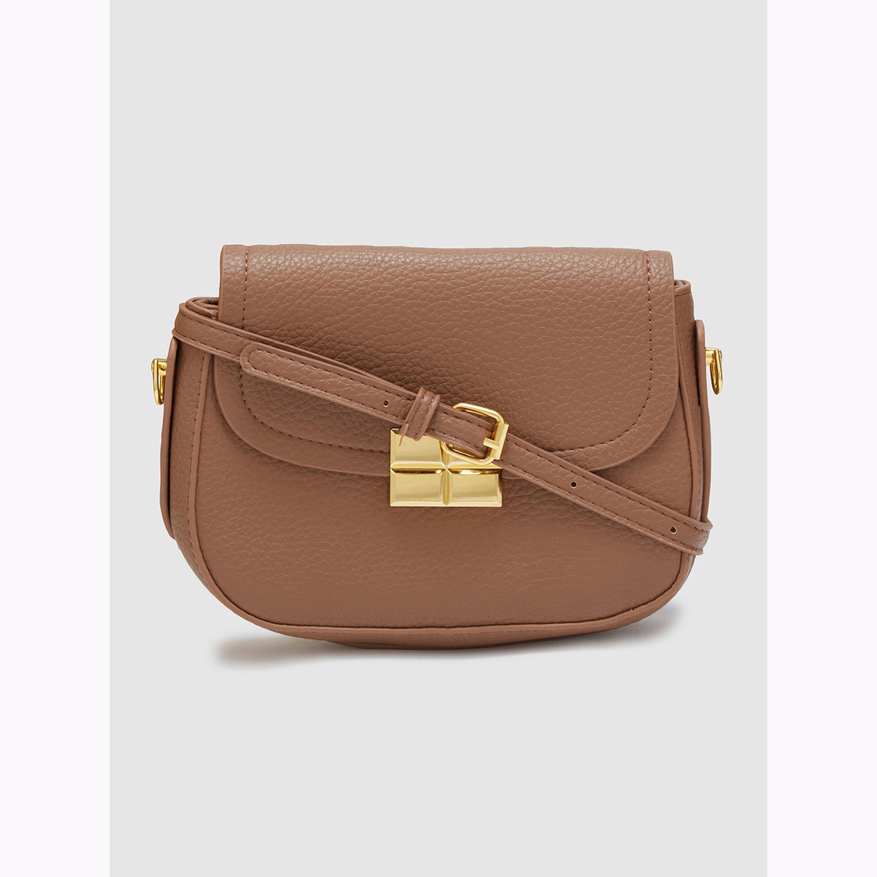 Globus X Styli Brown Textured Crossbody Bag-women-bagsandwallets-handbags-image-1
