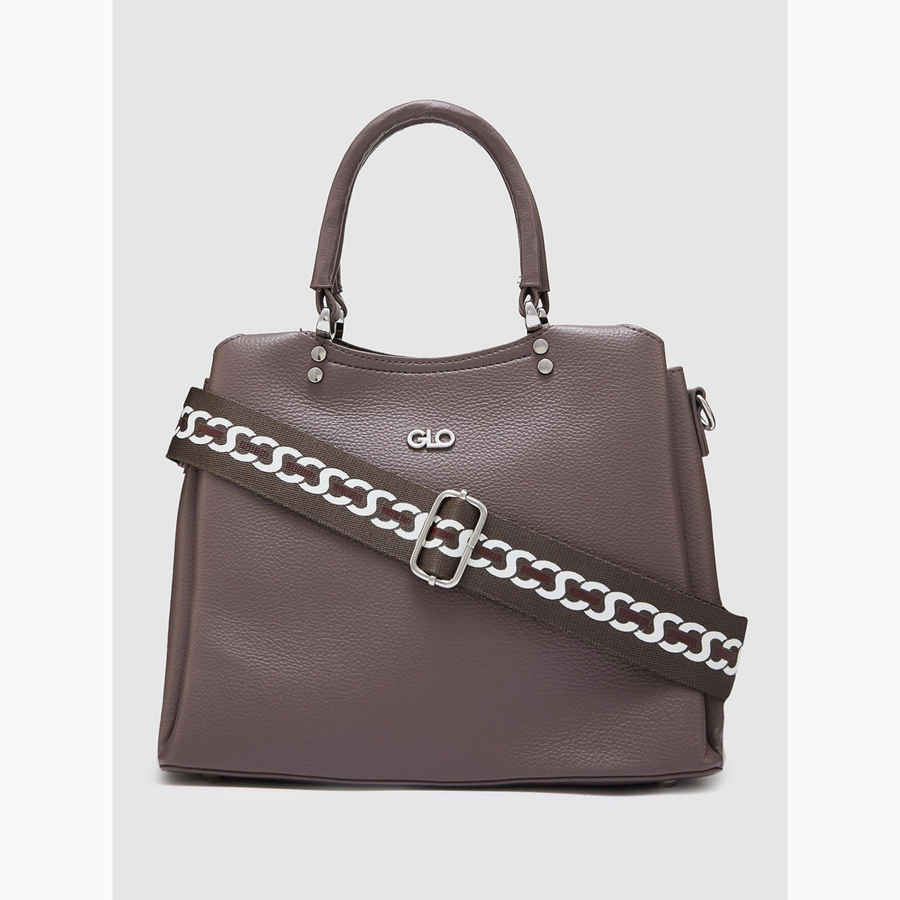 Globus X Styli Dark Grey Textured Handbag-women-bagsandwallets-handbags-image-1