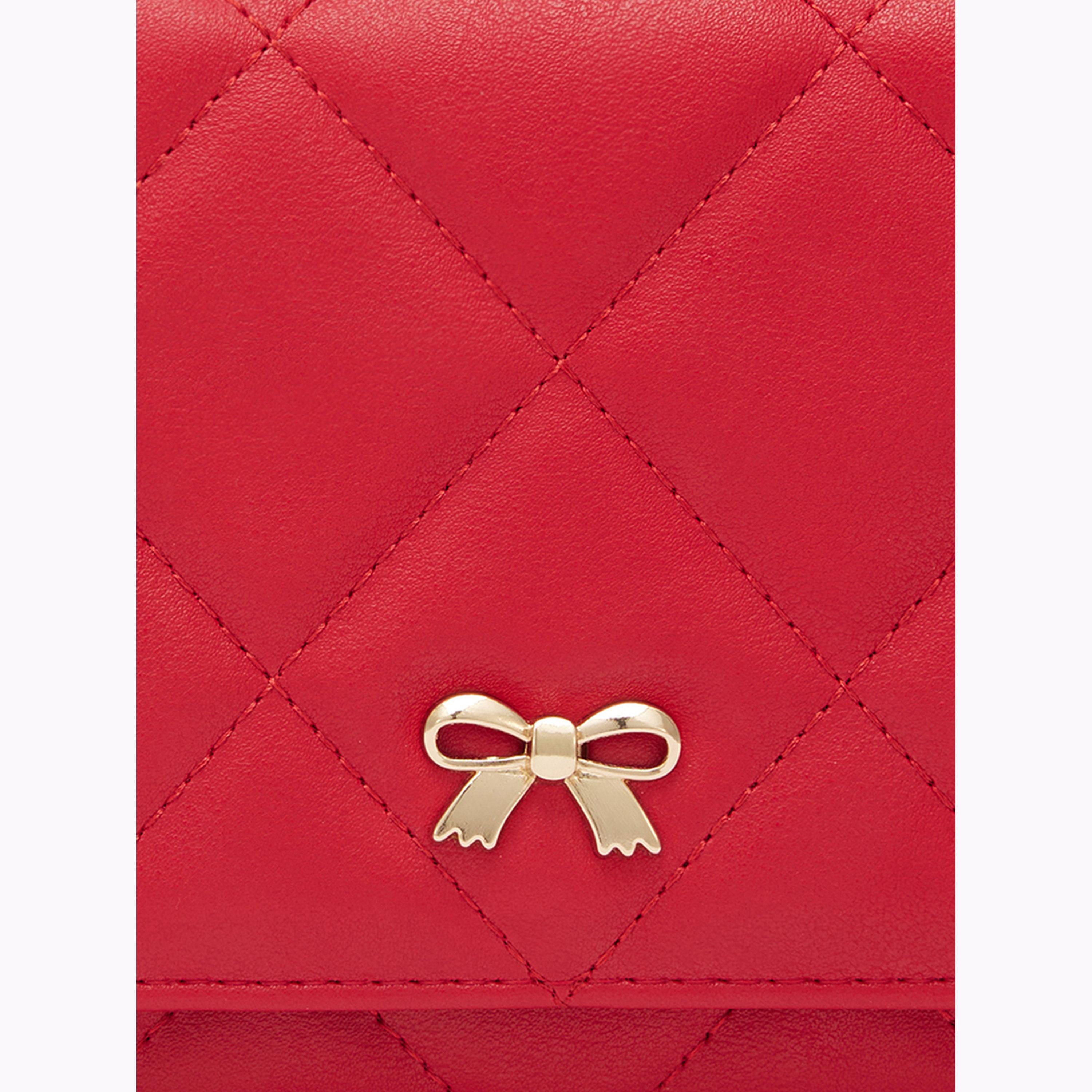 Globus X Styli Red Textured Faux Leather Pouch-women-bagsandwallets-wallets-image-5