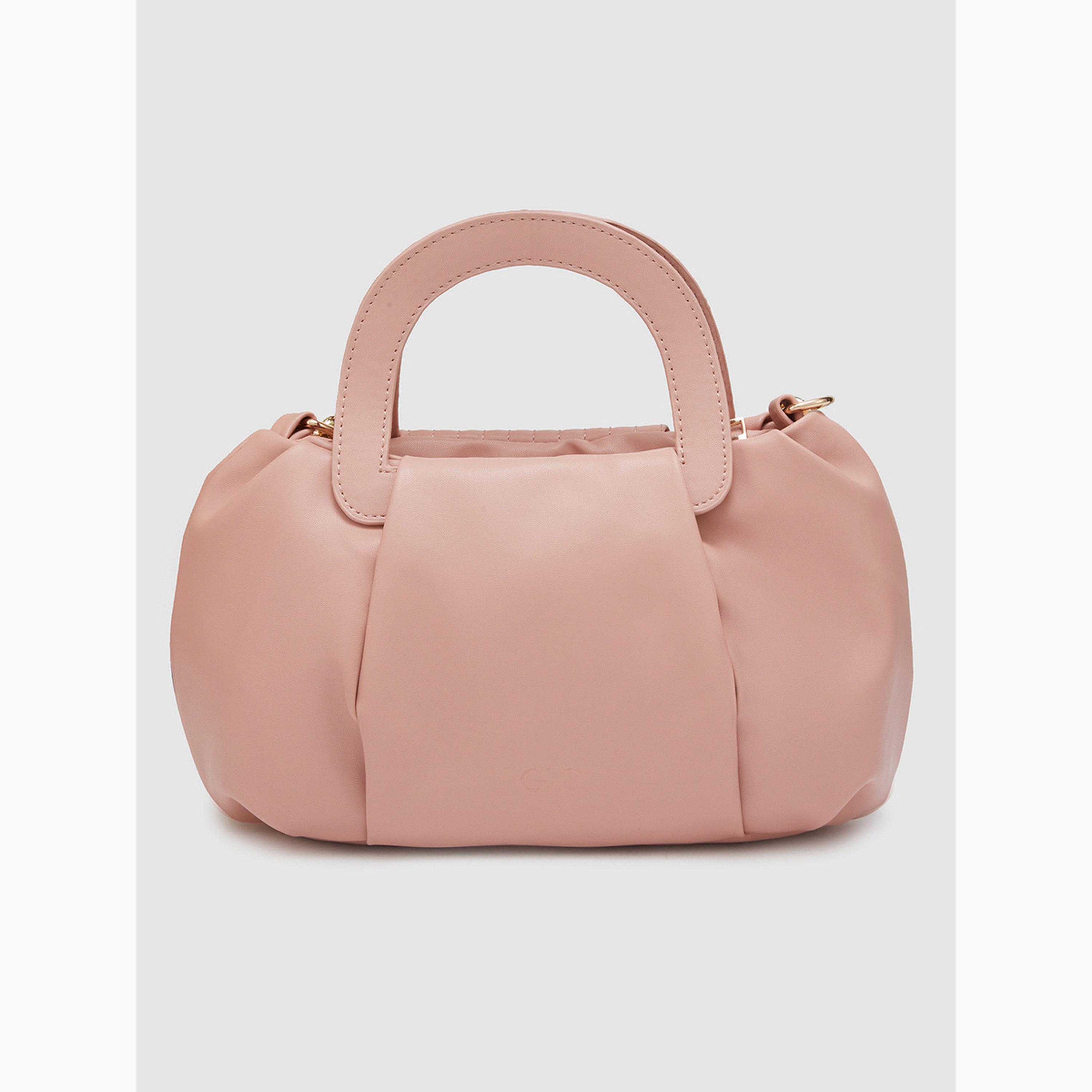Globus X Styli Pink Textured Handbag with Chain Detail-women-bagsandwallets-handbags-image-4