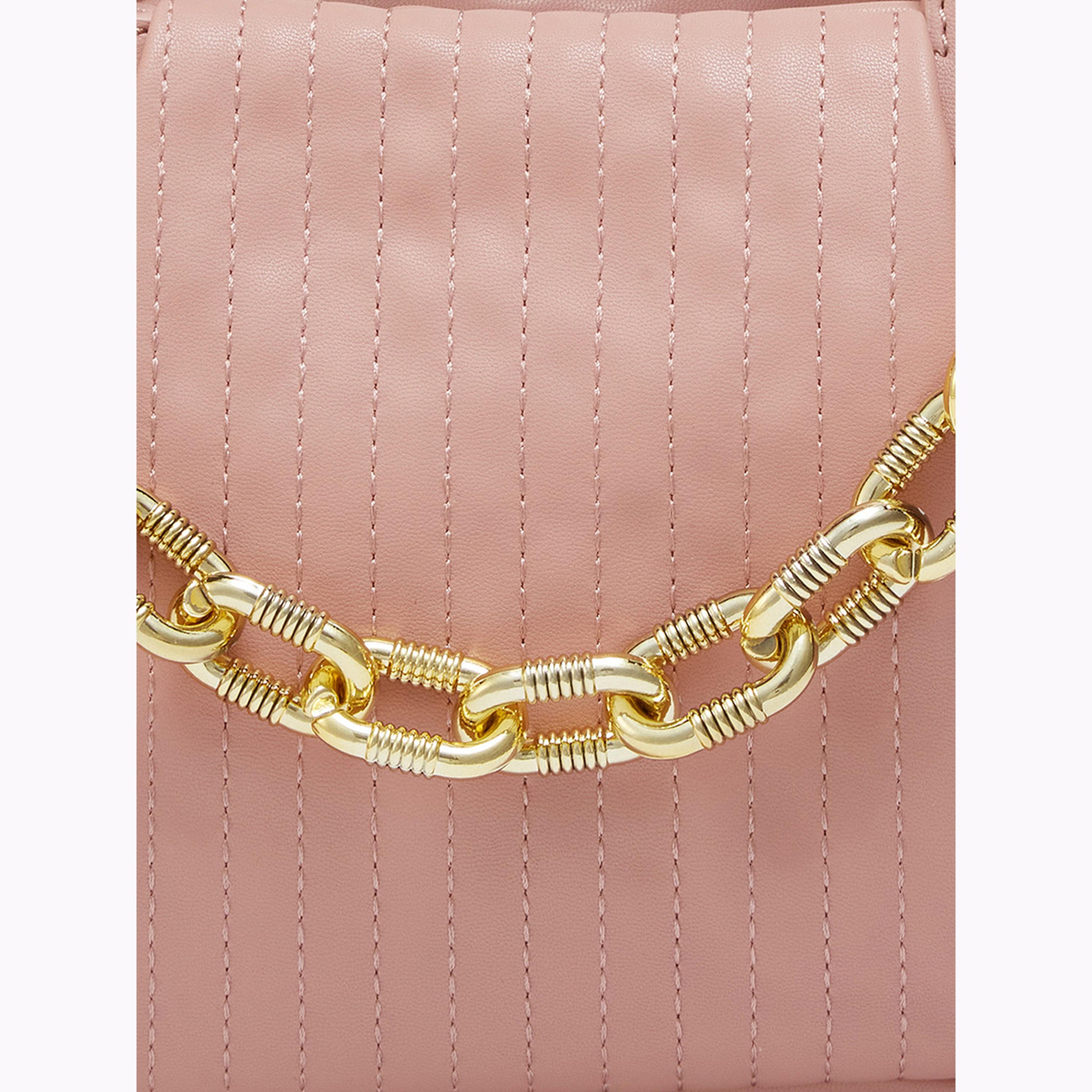 Globus X Styli Pink Textured Handbag with Chain Detail-women-bagsandwallets-handbags-image-6