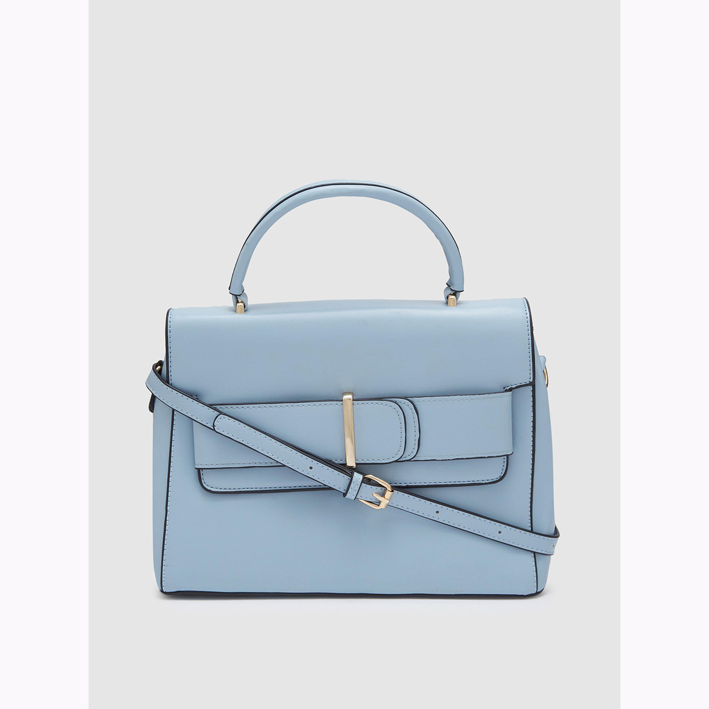 شنطة يد بمقبض علوي لون أزرق سماوي-women-bagsandwallets-handbags-image-1