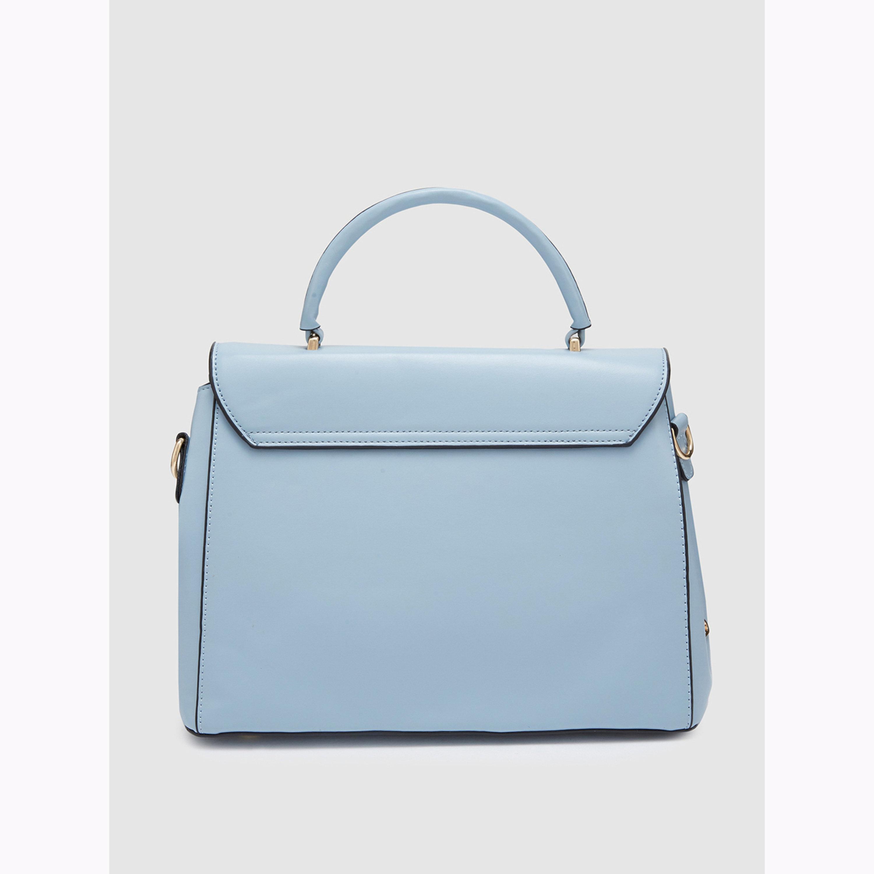Globus X Styli Sky Blue Handbag with Top Handle-women-bagsandwallets-handbags-image-3