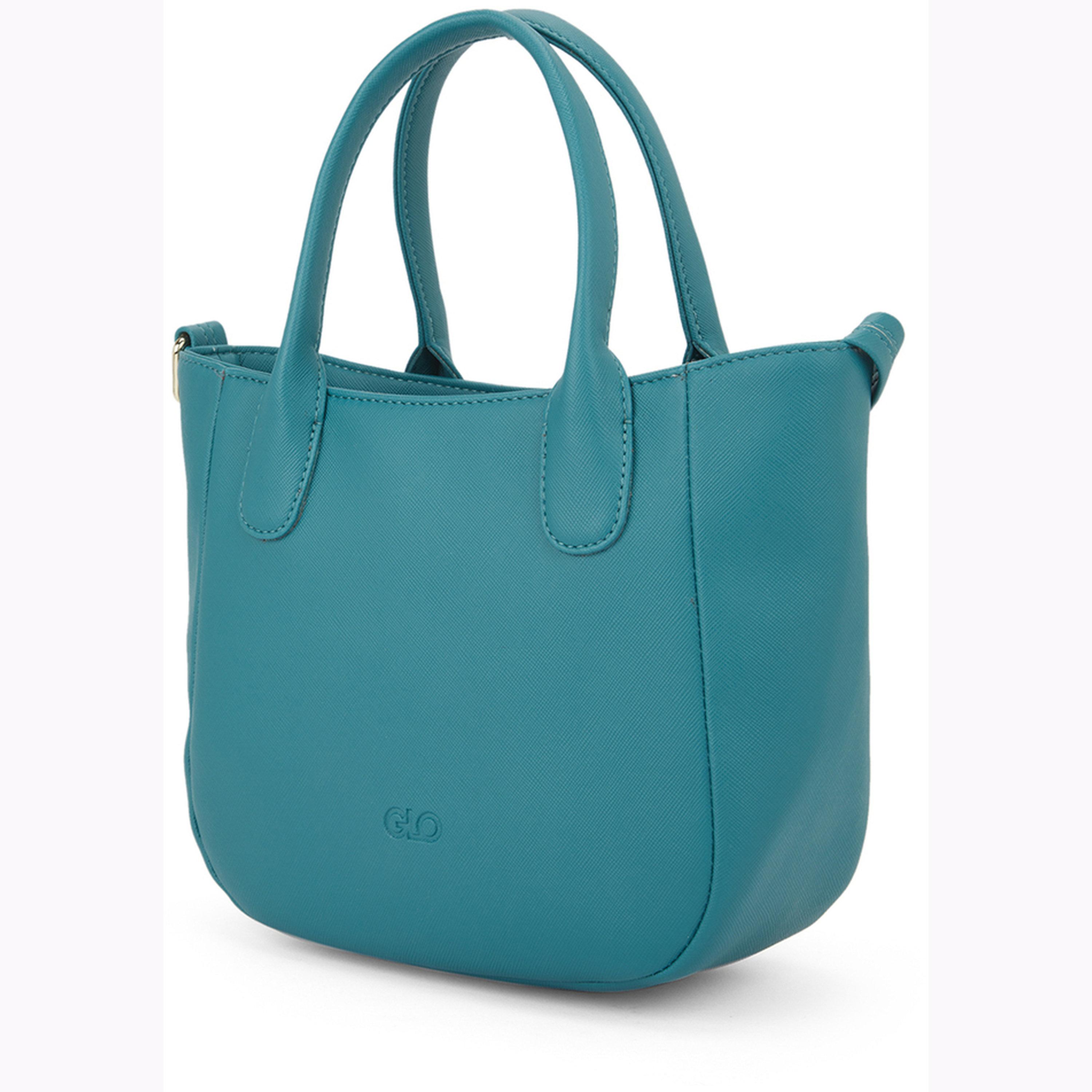 Globus X Styli Green Faux Leather Textured Crossbody Bag-women-bagsandwallets-handbags-image-3