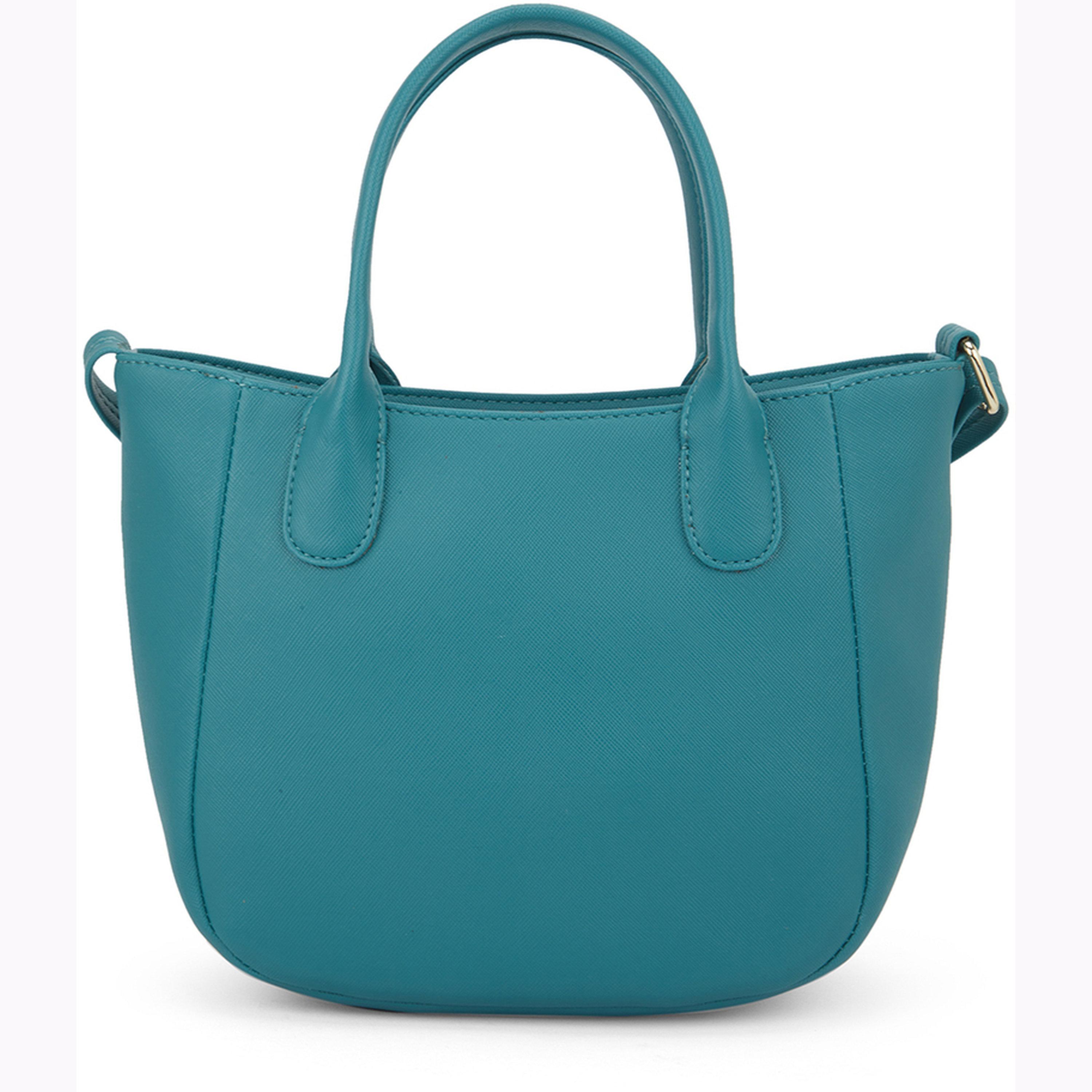 Globus X Styli Green Faux Leather Textured Crossbody Bag-women-bagsandwallets-handbags-image-4