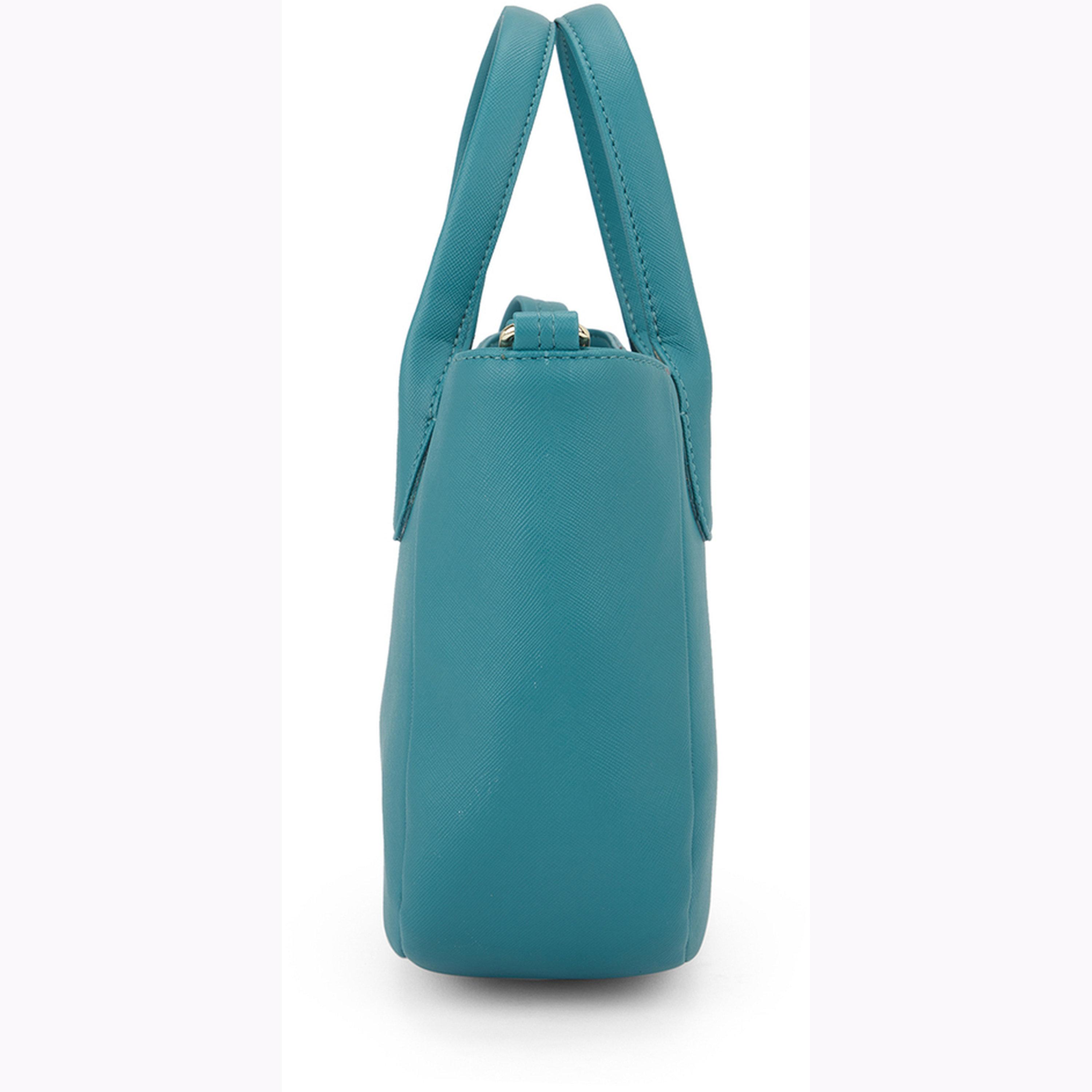 شنطة كروس بودي جلد صناعي بتفاصيل بارزة الملمس لون أخضر-women-bagsandwallets-handbags-image-5