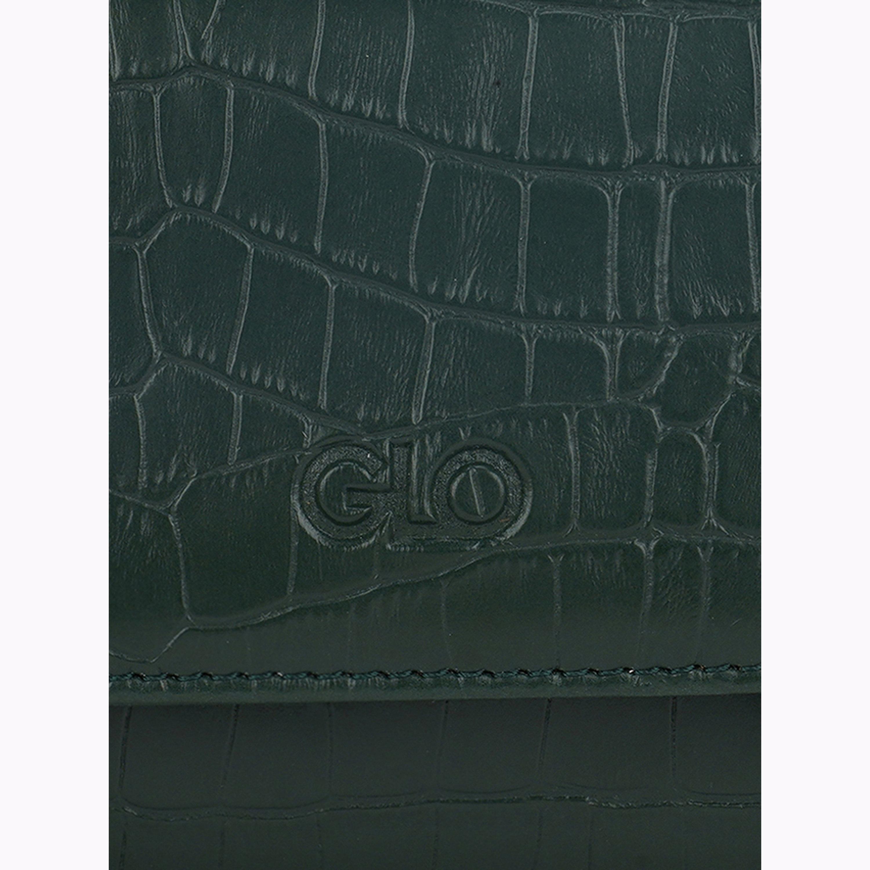 Globus X Styli Green Croc Skin Textured Crossbody Bag-women-bagsandwallets-handbags-image-6