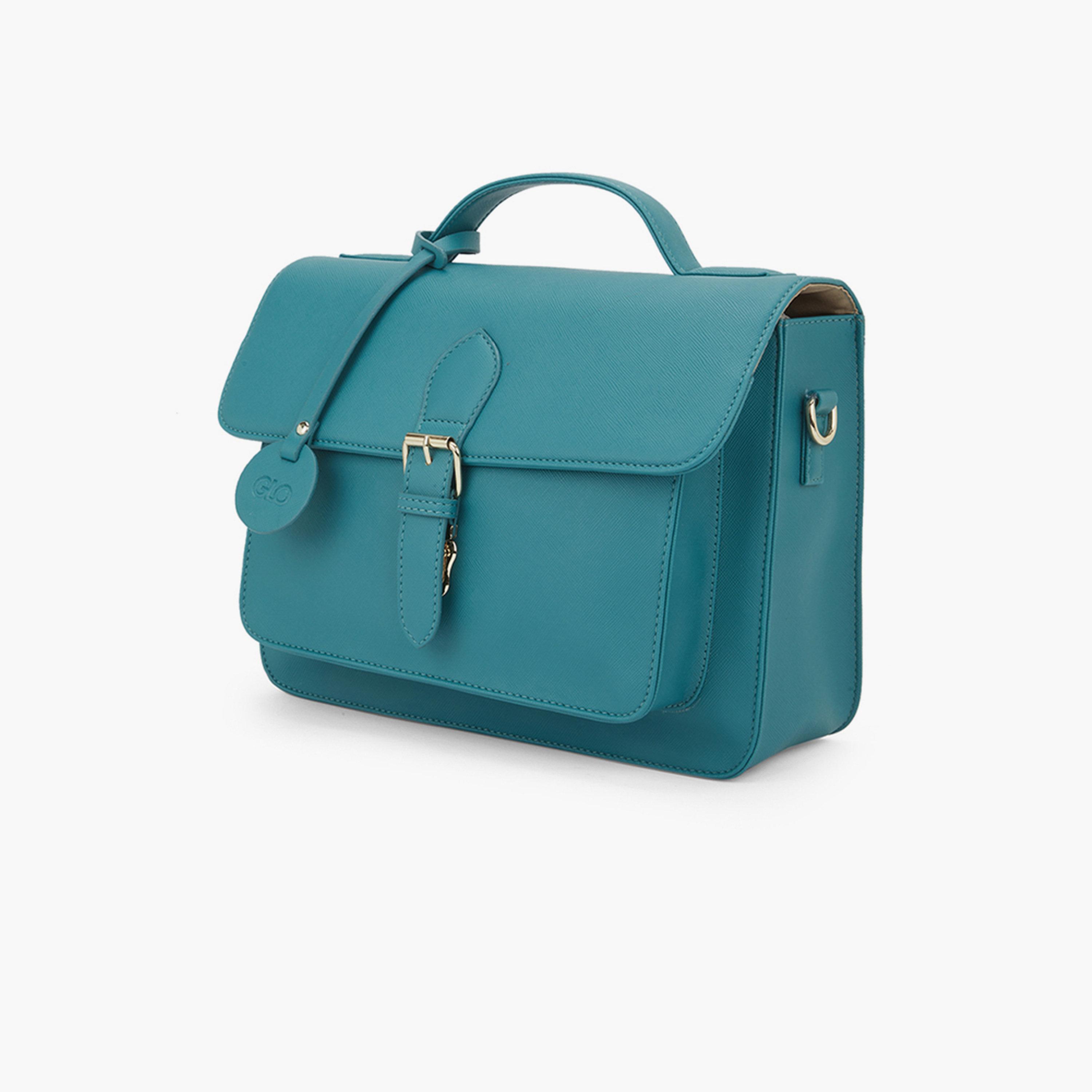 Globus X Styli Emerald Green Textured Crossbody Bag-women-bagsandwallets-handbags-image-3