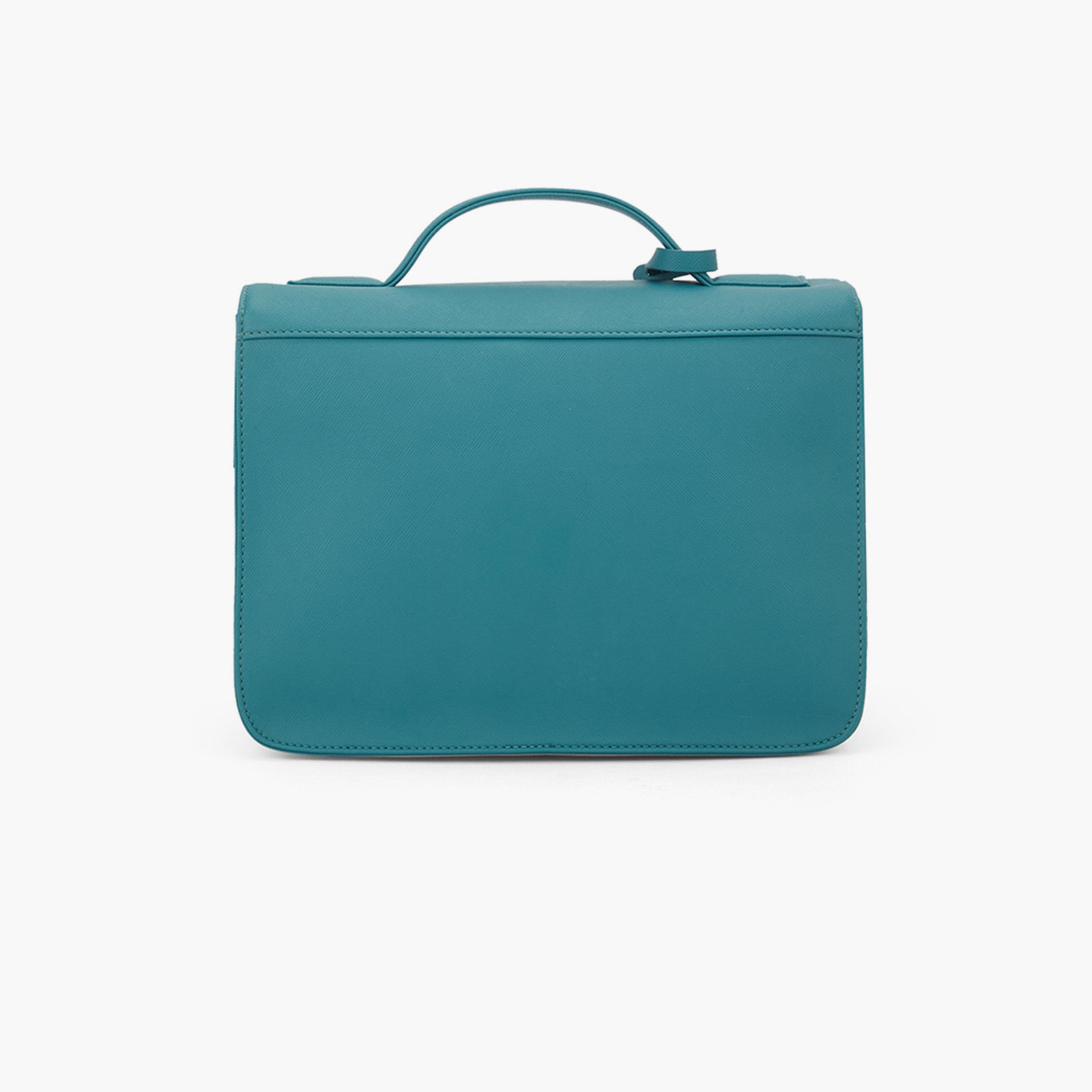 Globus X Styli Emerald Green Textured Crossbody Bag-women-bagsandwallets-handbags-image-4