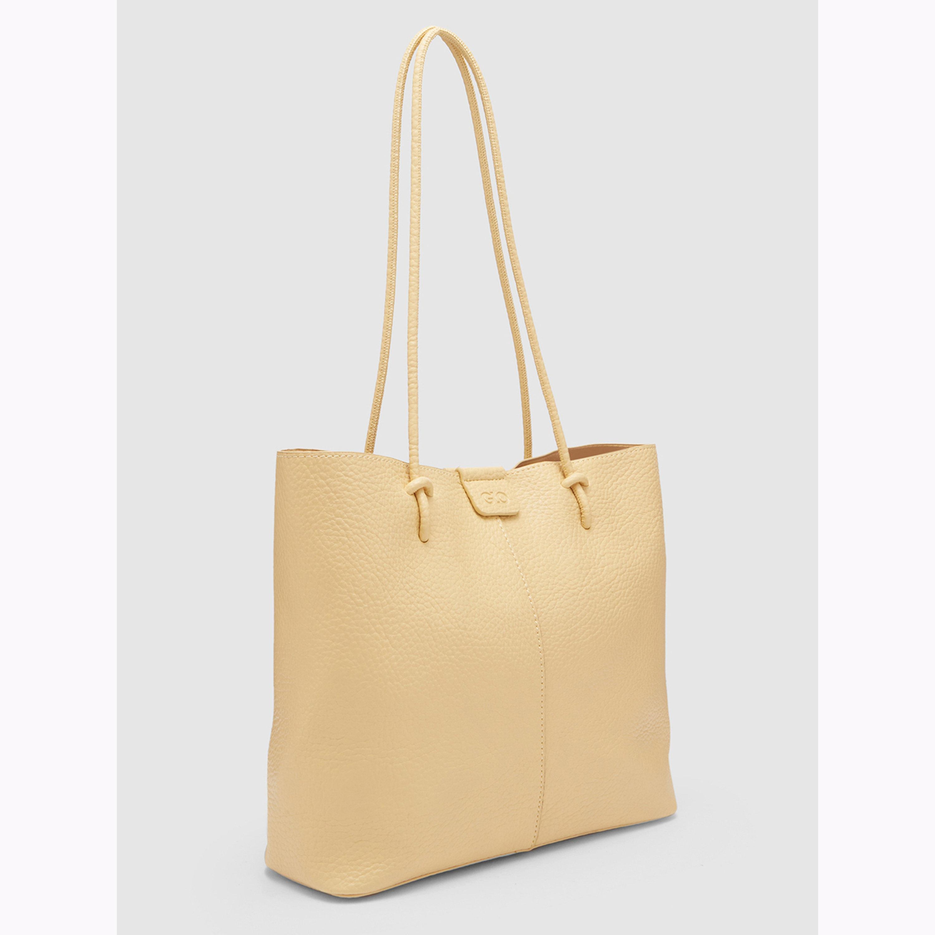 شنطة توت بتفاصيل بارزة الملمس وزر إغلاق لون مستردة-women-bagsandwallets-handbags-image-3
