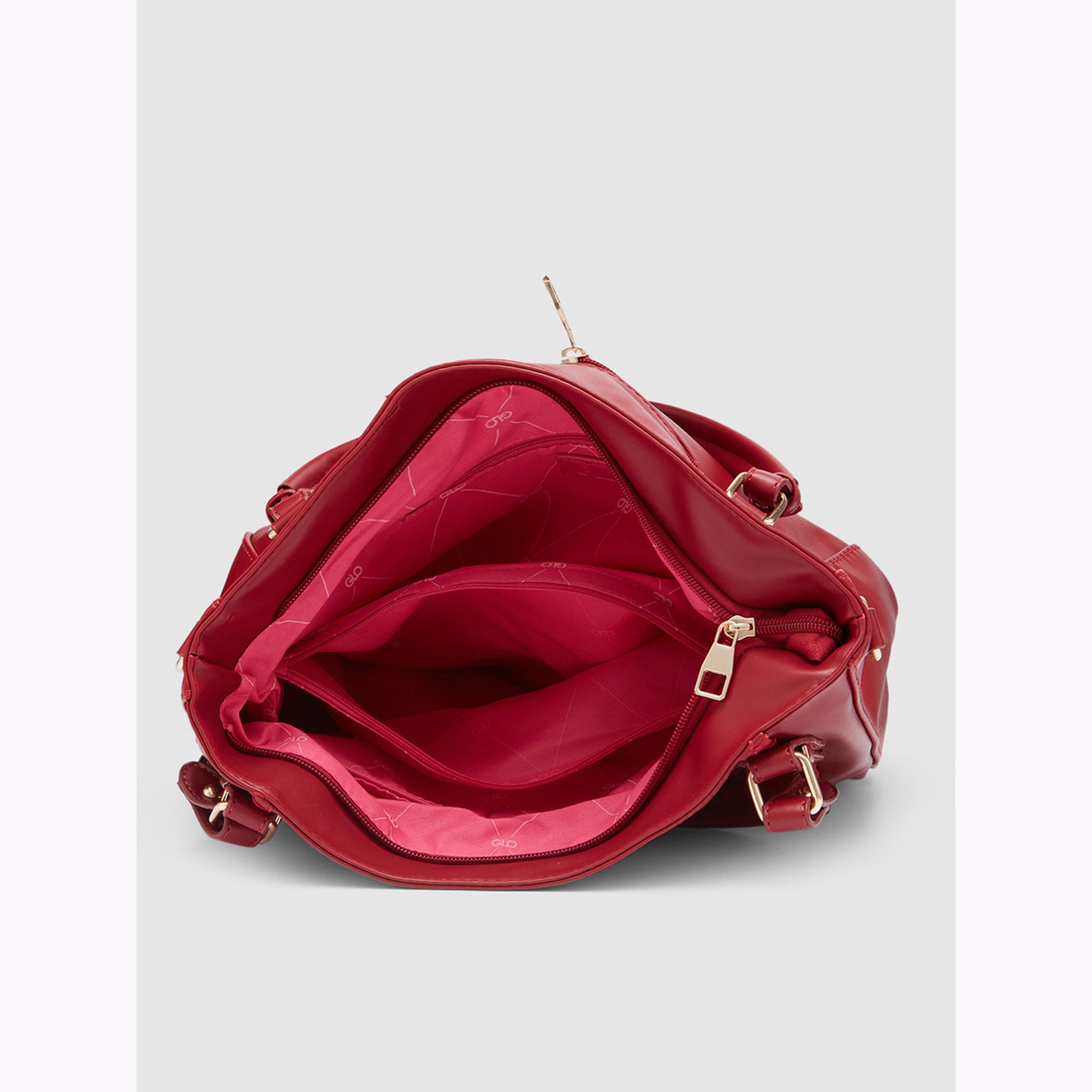 شنطة هوبو سادة جلد صناعي لون مارون-women-bagsandwallets-handbags-image-4