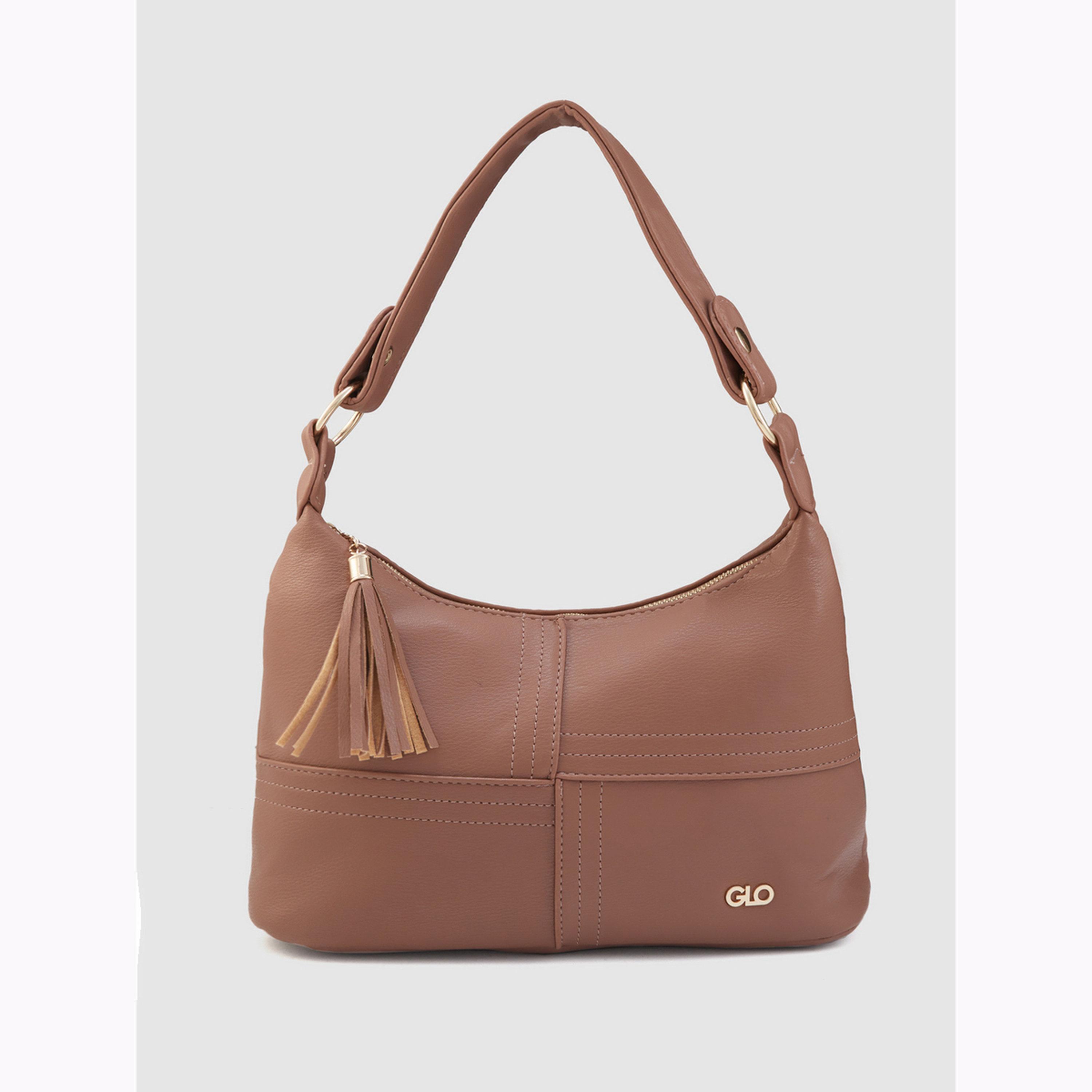 Globus X Styli Brown Hobo Bag with Zip Closure-women-bagsandwallets-handbags-image-1