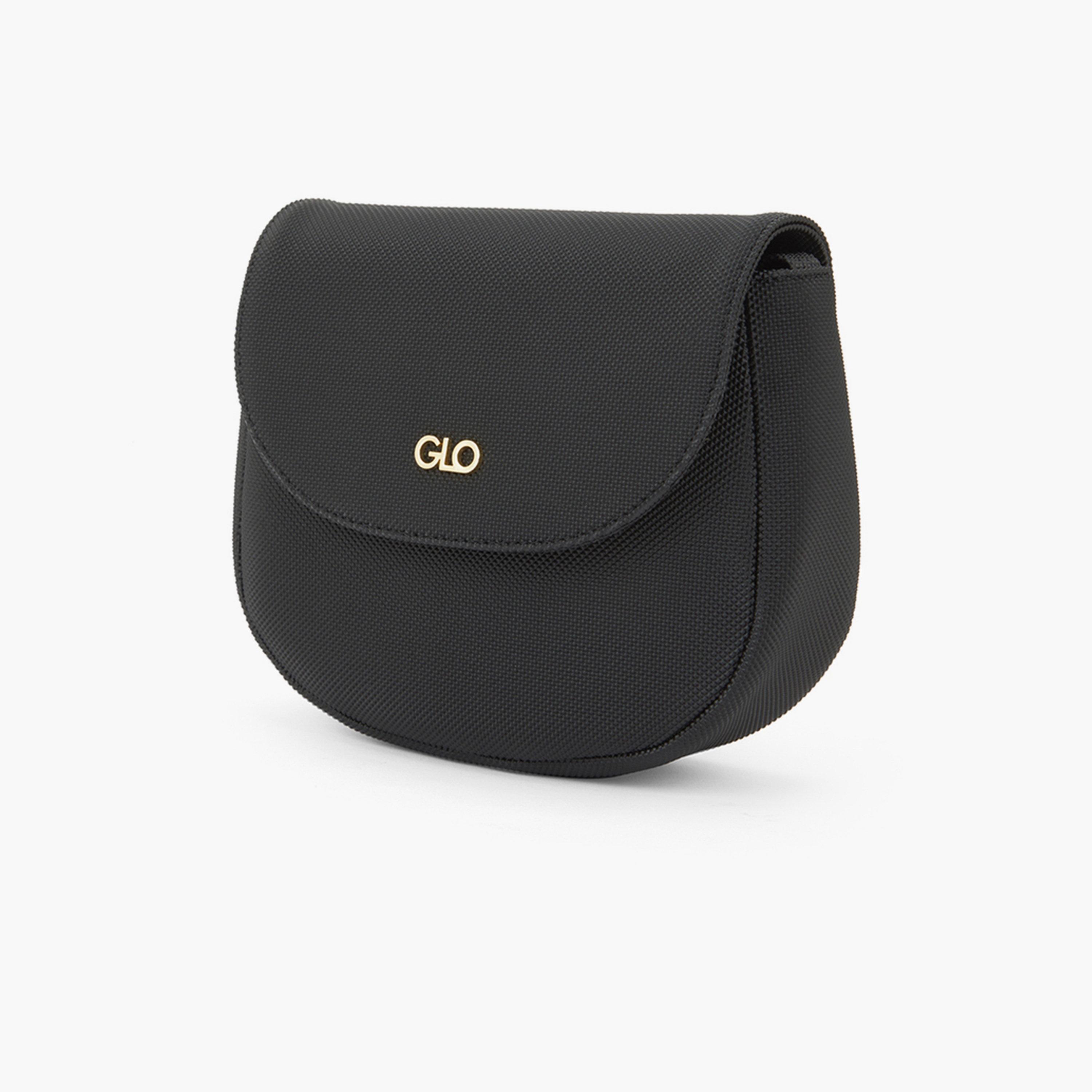 Globus X Styli Black Textured Crossbody Bag with Adjustable Strap-women-bagsandwallets-handbags-image-2