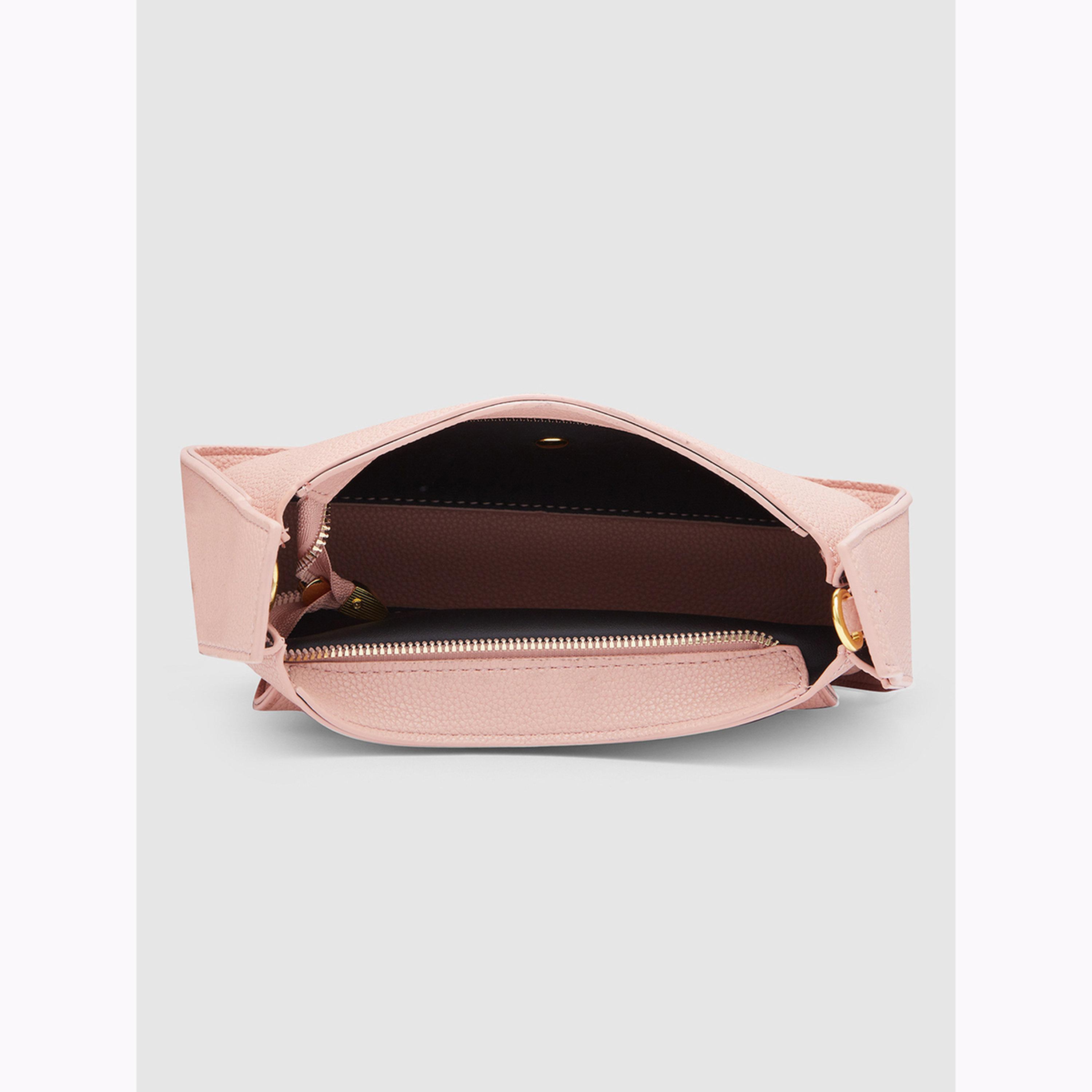 شنطة يد بتفاصيل بارزة الملمس وتفاصيل سلسلة لون وردي-women-bagsandwallets-handbags-image-4