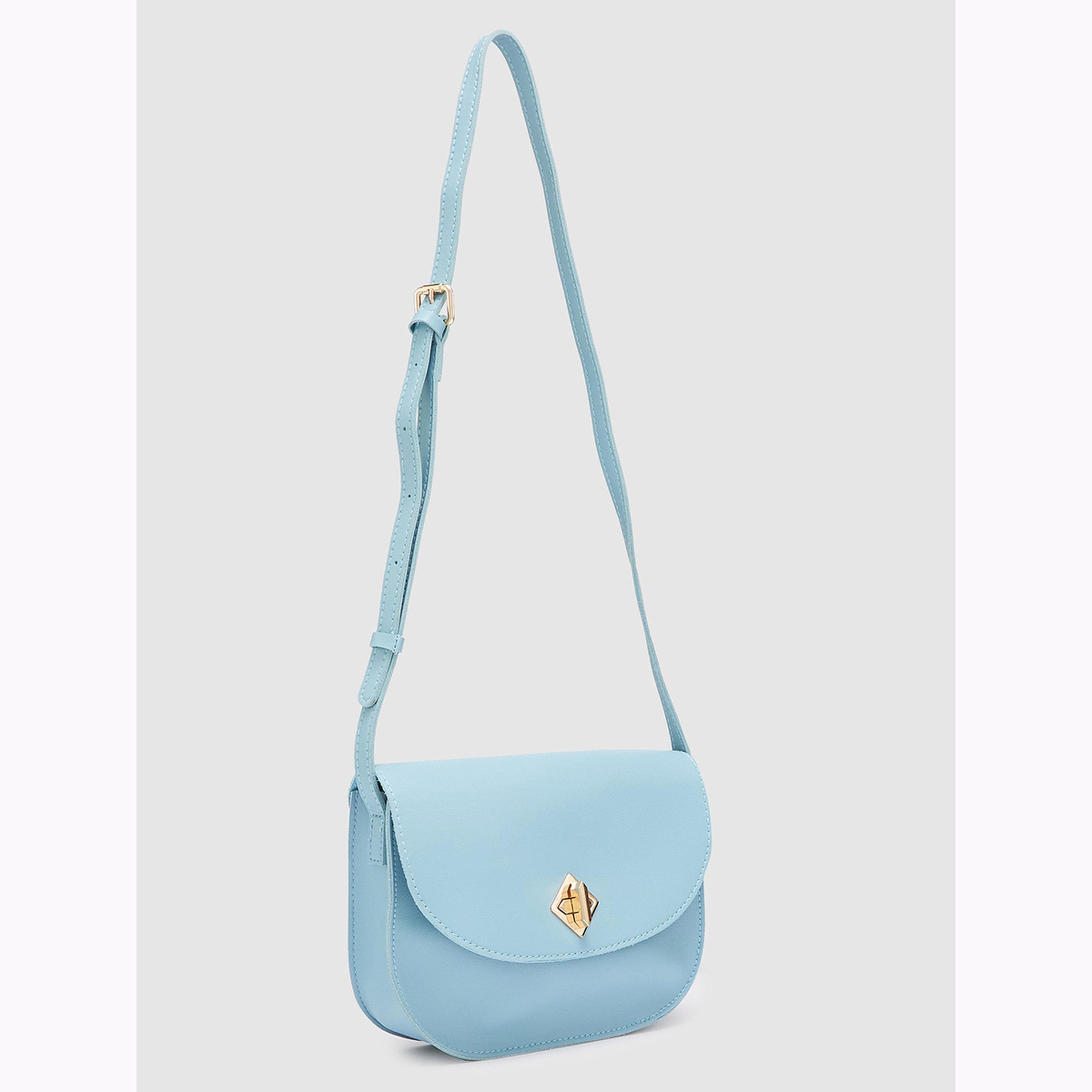 Globus X Styli Light Blue Crossbody Bag with Adjustable Strap-women-bagsandwallets-handbags-image-3