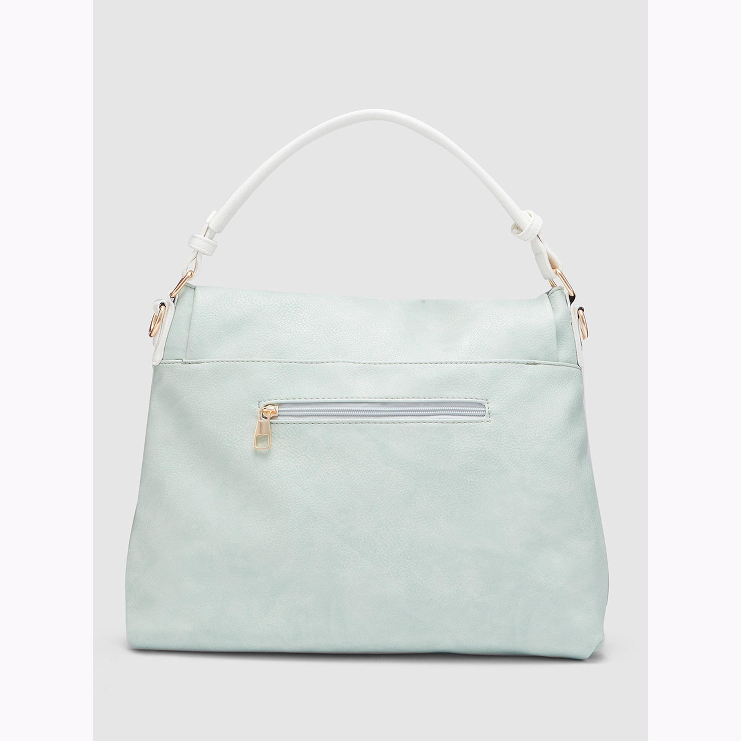 Globus X Styli Mint Green Faux Leather Hobo Bag-women-bagsandwallets-handbags-image-6