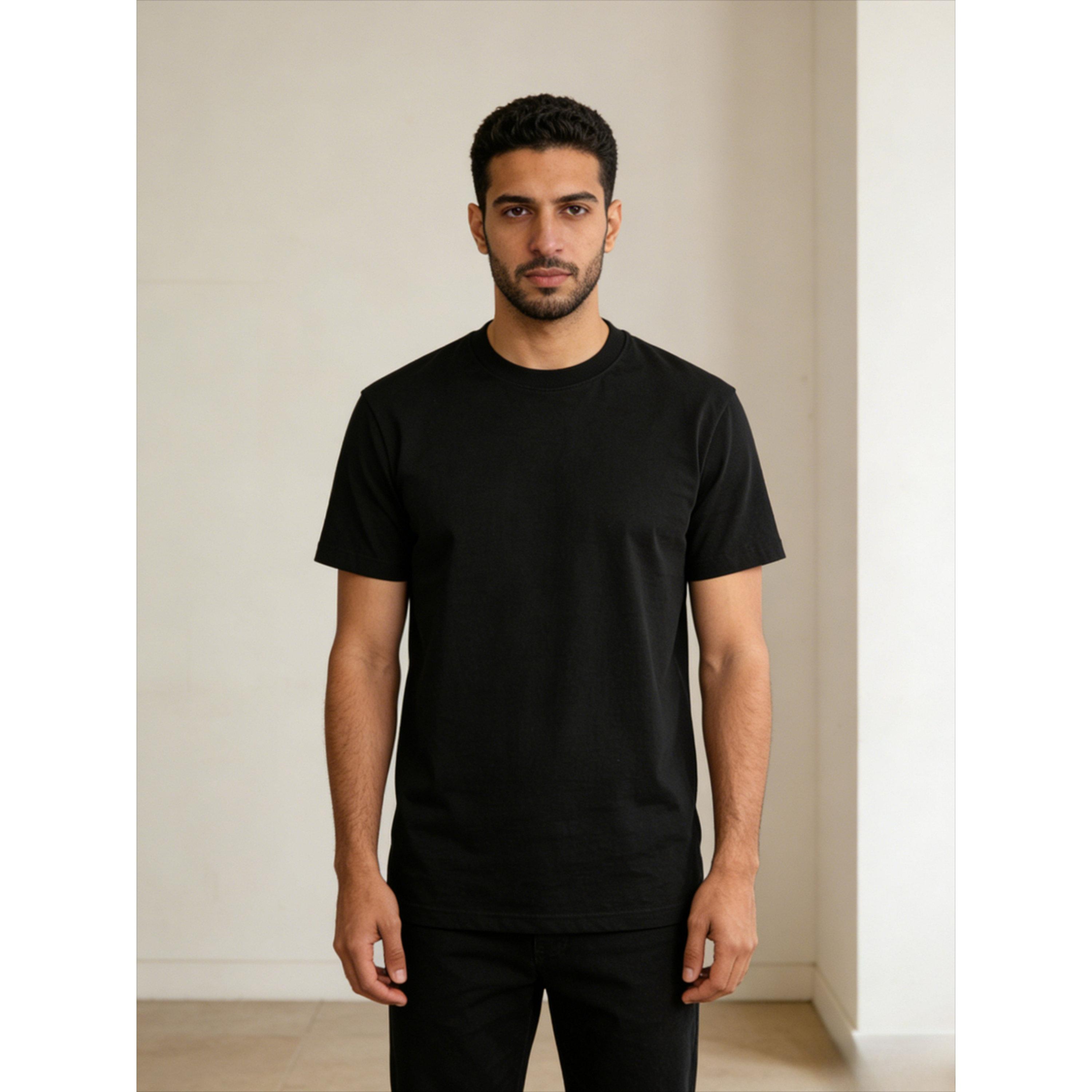 Take Two Men Black Solid Round Neck T-Shirt-men-clothing-tshirtsandpolos-tshirts-image-1