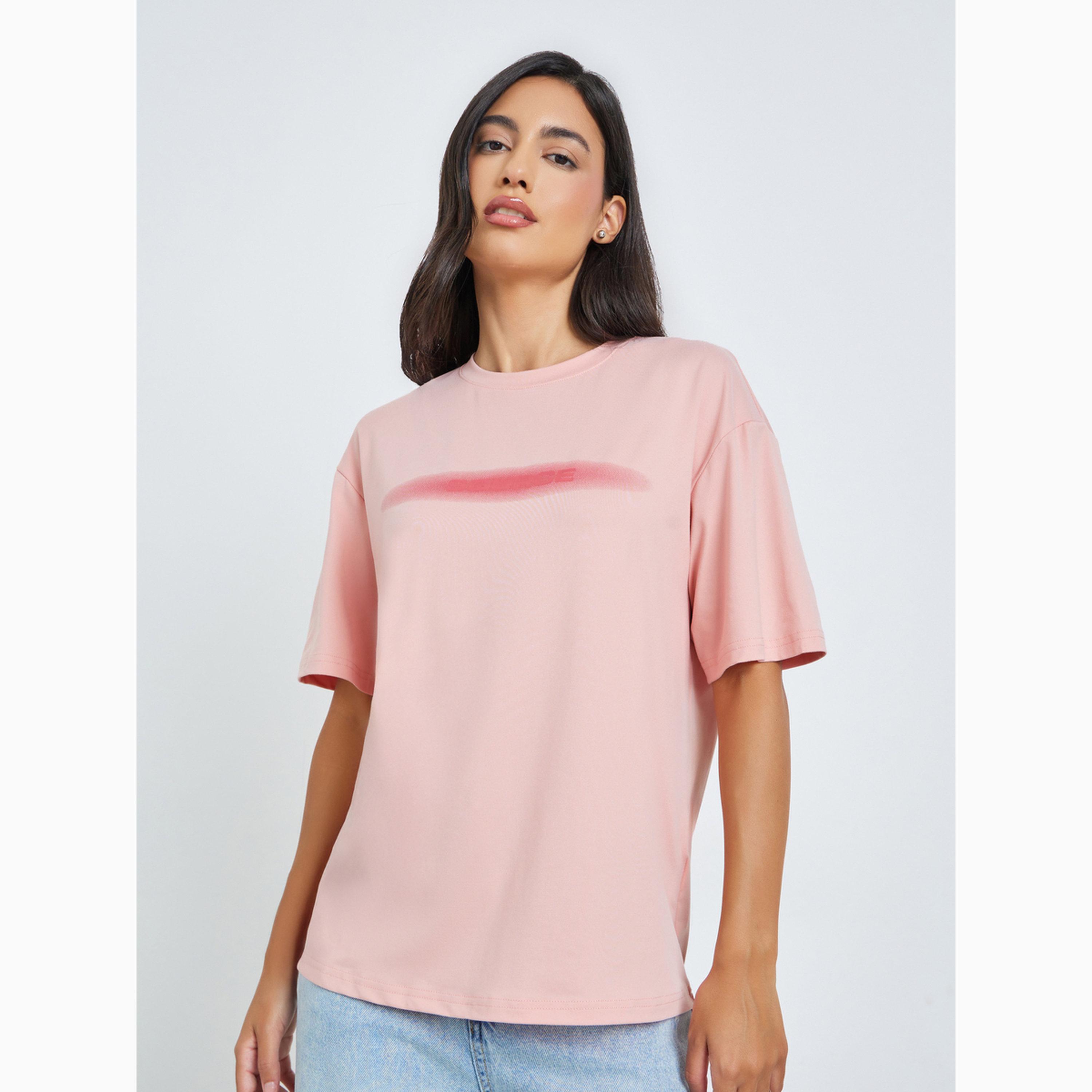 تيشيرت واسع بأكمام قصيرة-women-clothing-tshirts-image-1