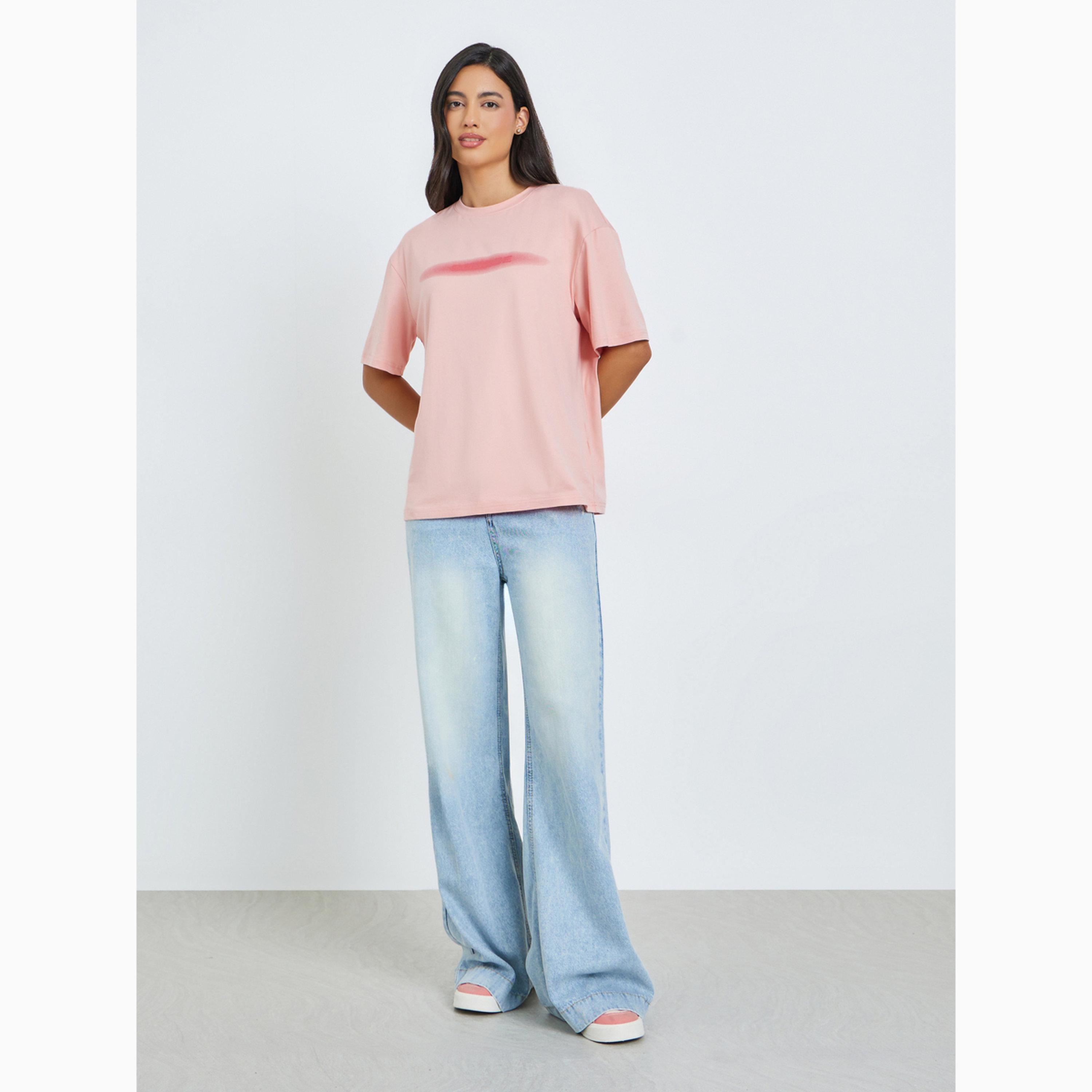 تيشيرت واسع بأكمام قصيرة-women-clothing-tshirts-image-2