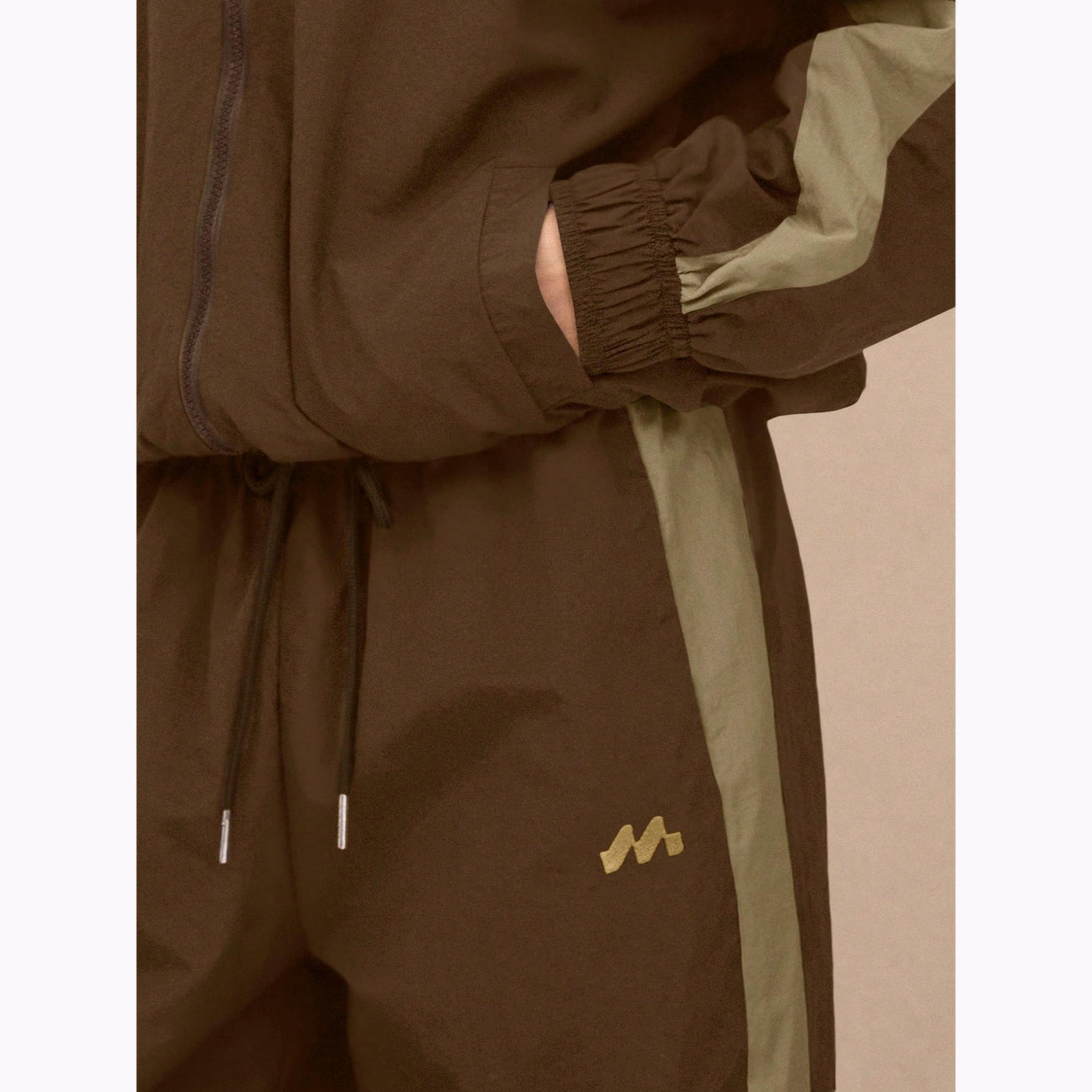 Take Two Brown Wide Leg Track Pants with Drawstring-women-clothing-bottoms-joggers-image-5