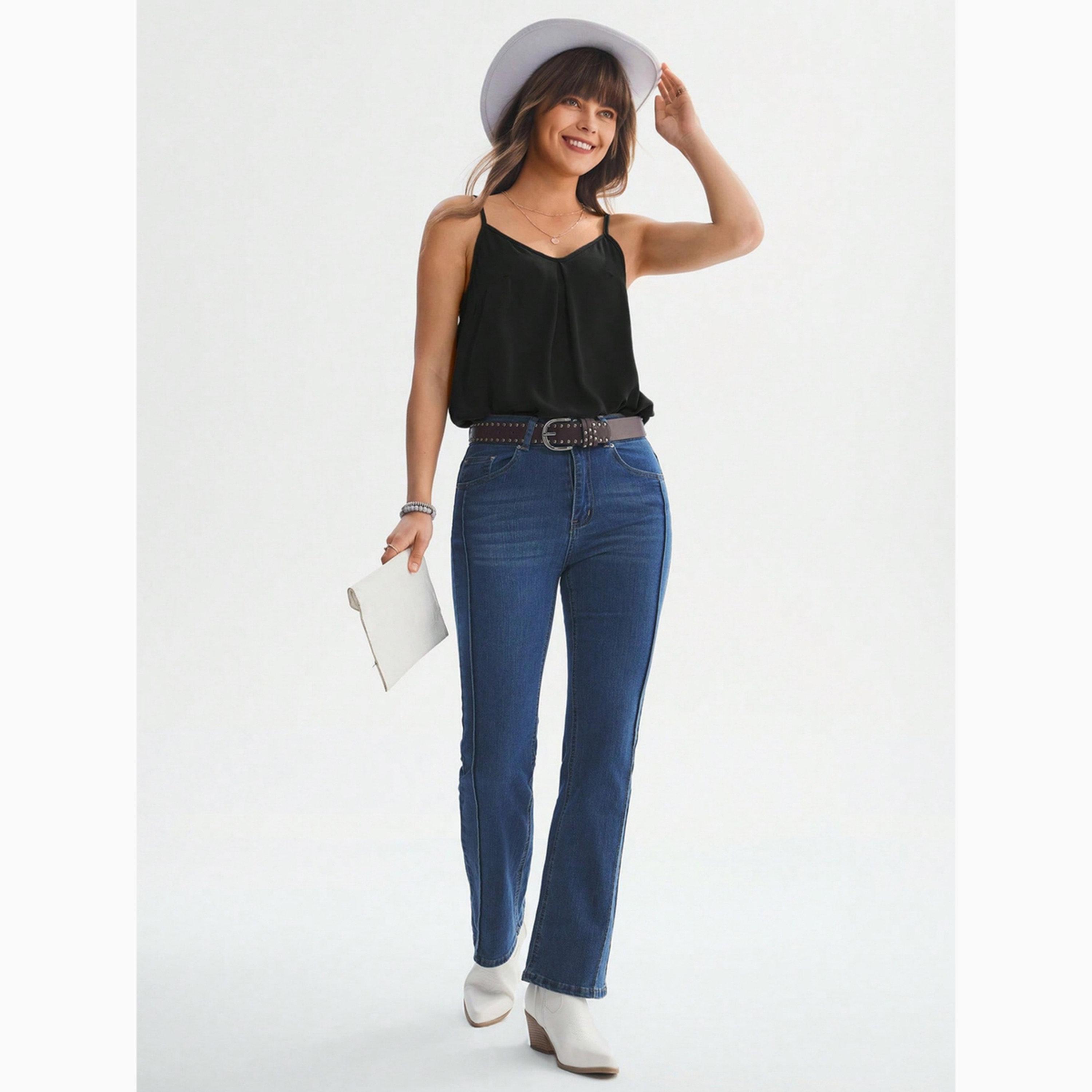 Take Two Black Solid V Neck Cami Top-women-clothing-shirtsandblouses-blouses-image-2
