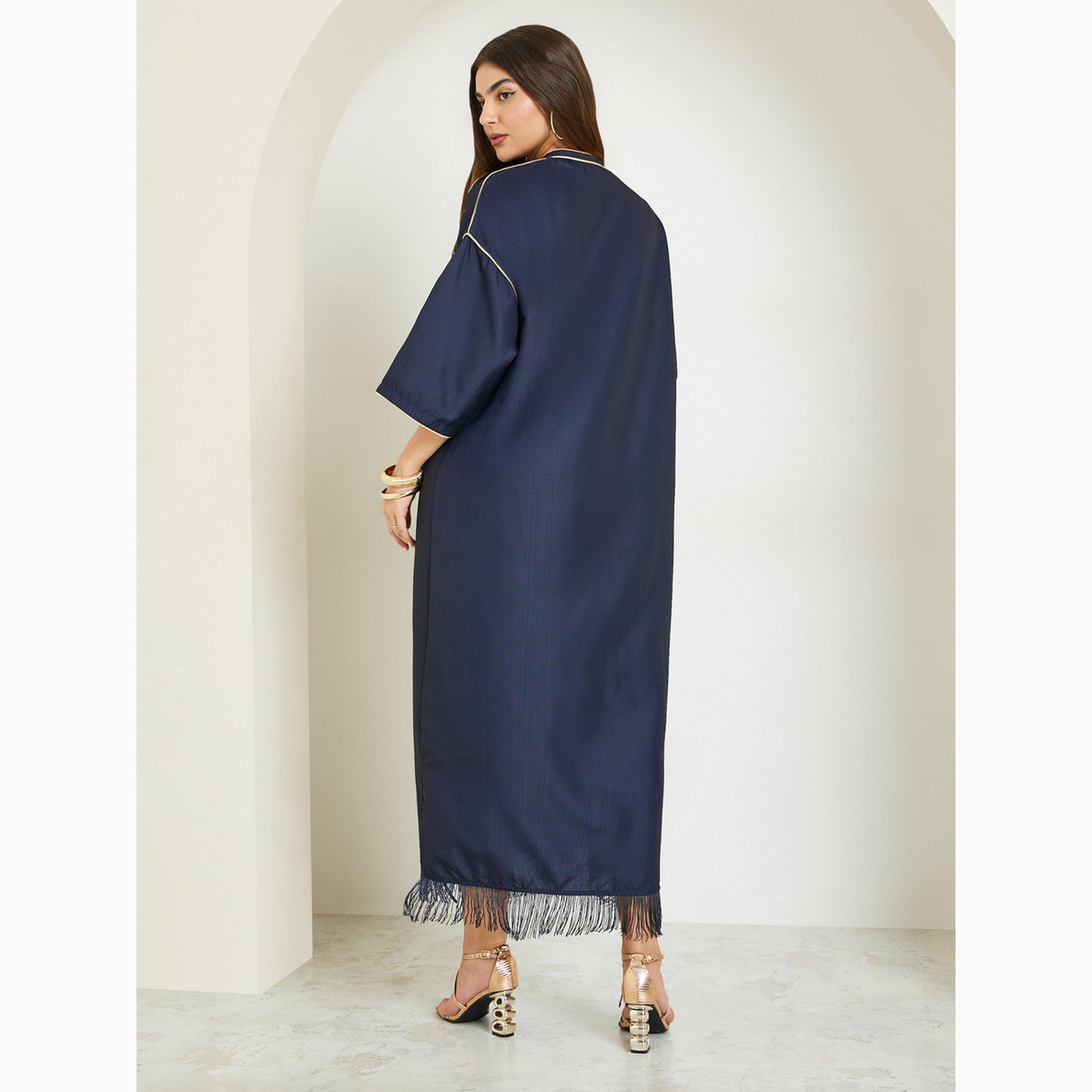 جلابية بطبعات وتفاصيل شراشيب-women-arabicclothing-jalabiyas-image-4