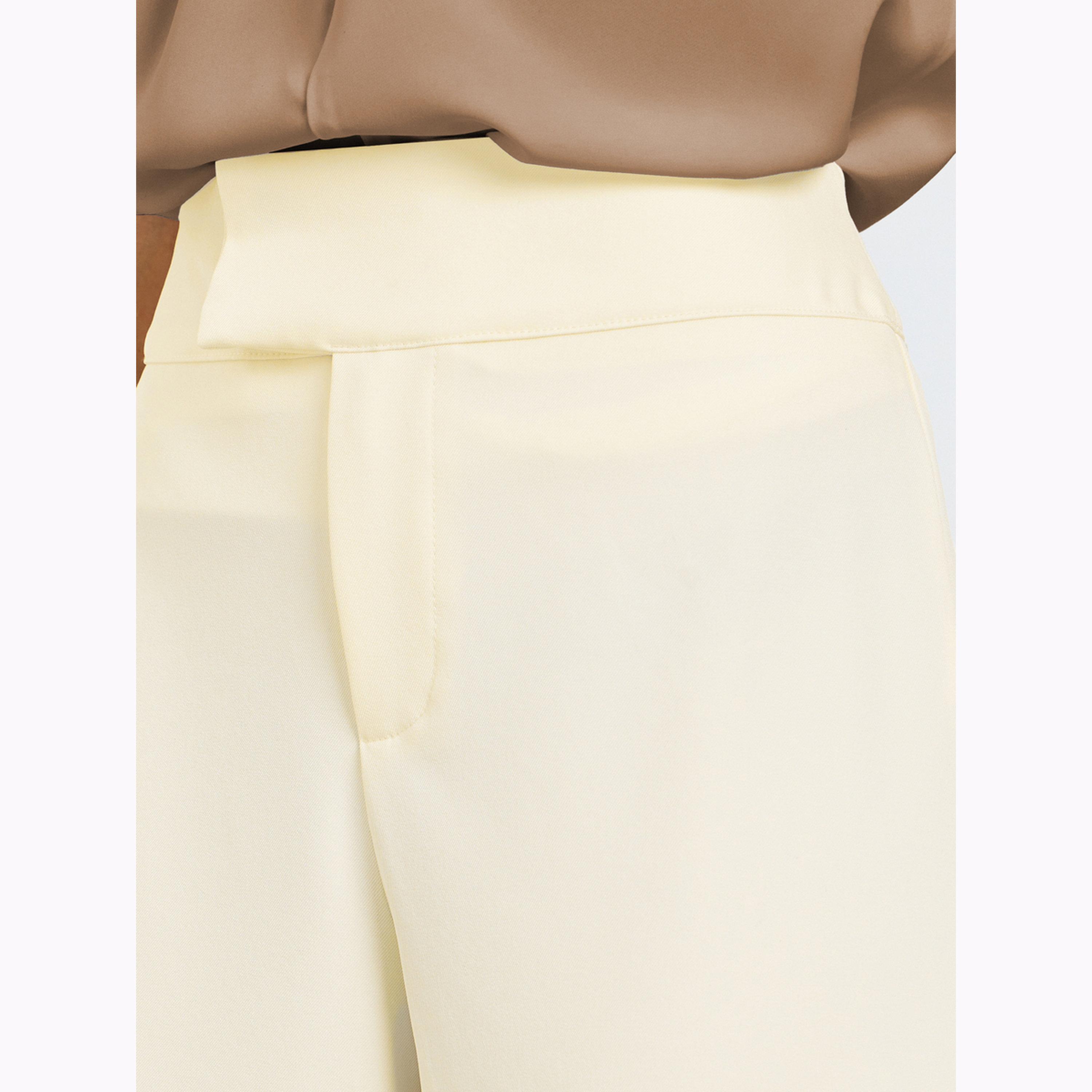 Styli Cream Wide Leg Pants with Extended Waistband-women-clothing-bottoms-trousers-image-3