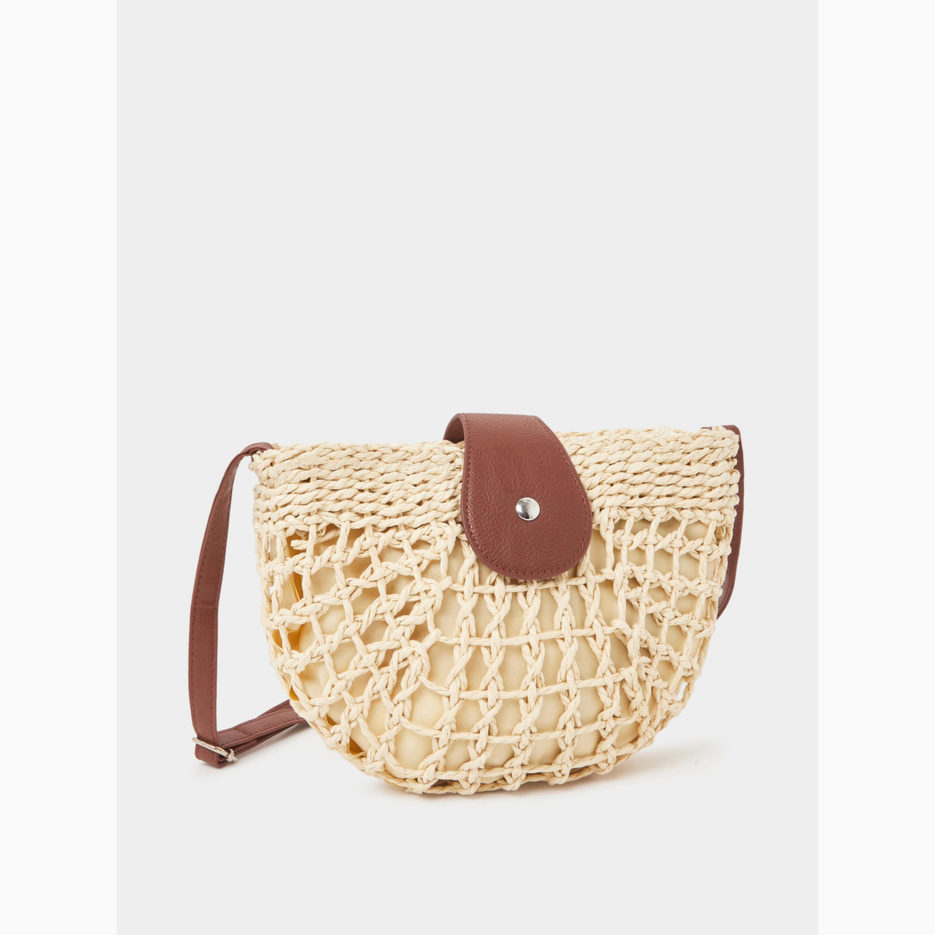 حقيبة كروس شاطئية منسوجة بيج-women-bagsandwallets-handbags-image-1