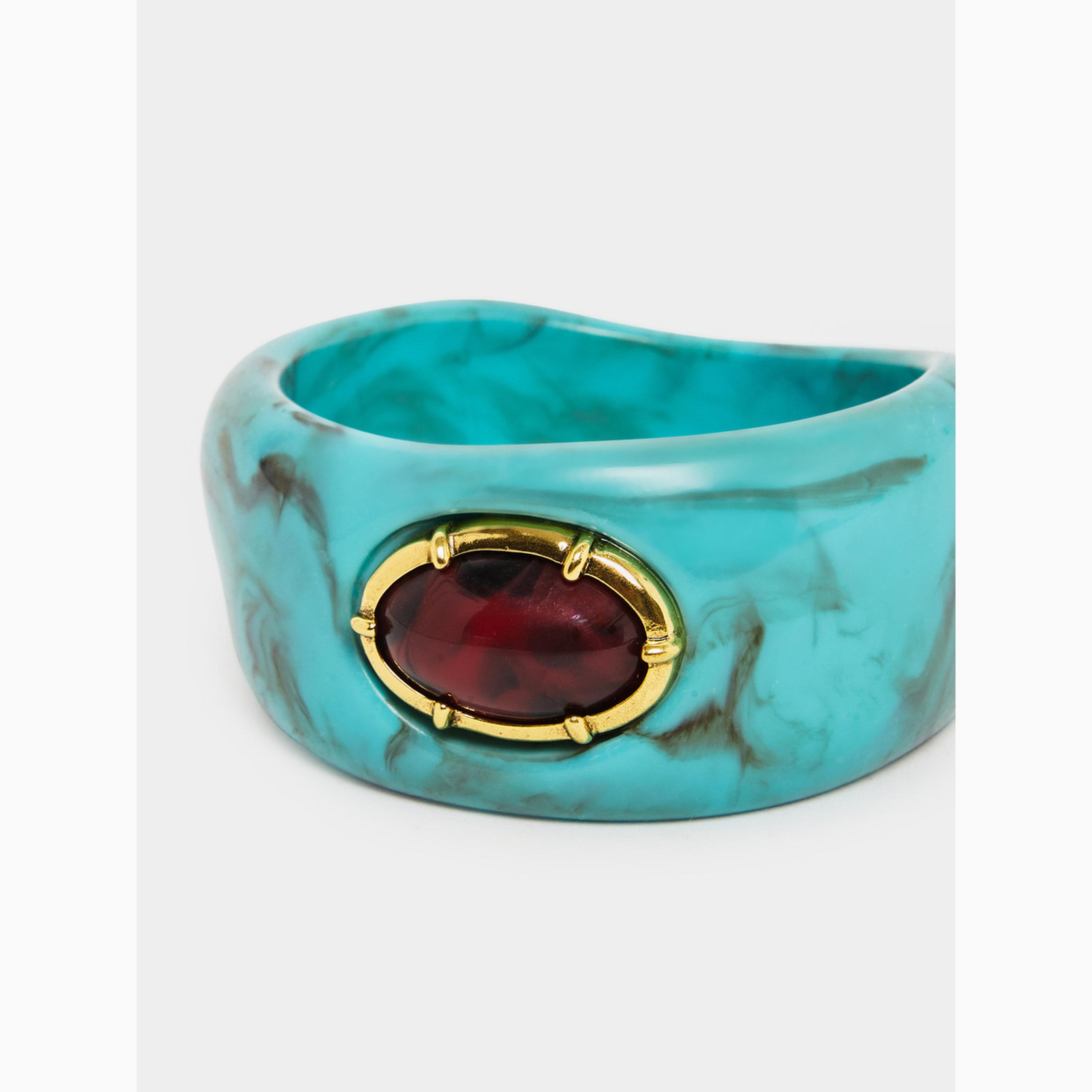 Styli Gemstone Decor Bangle-women-watchesandjewellery-jewellery-banglesandbracelets-image-2
