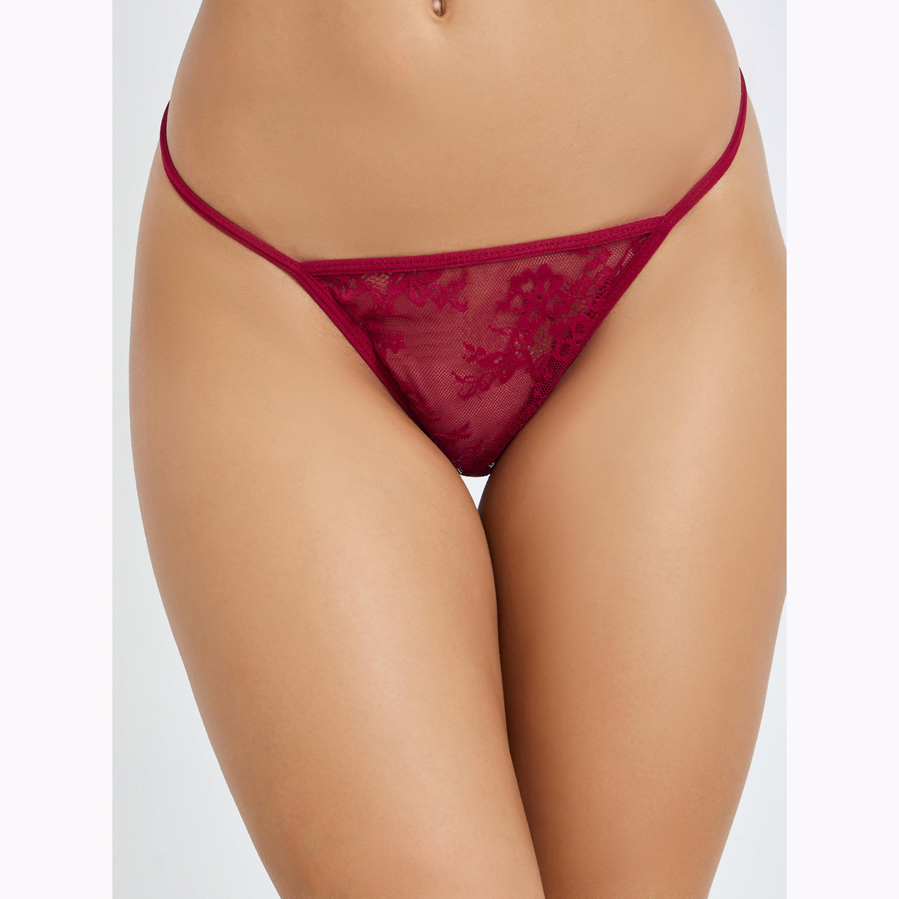طقم من 3 براليت دانتيل وتنورة وكيلوت بدون حشوة أو سلك-women-clothing-lingerie-lingeriesets-image-5