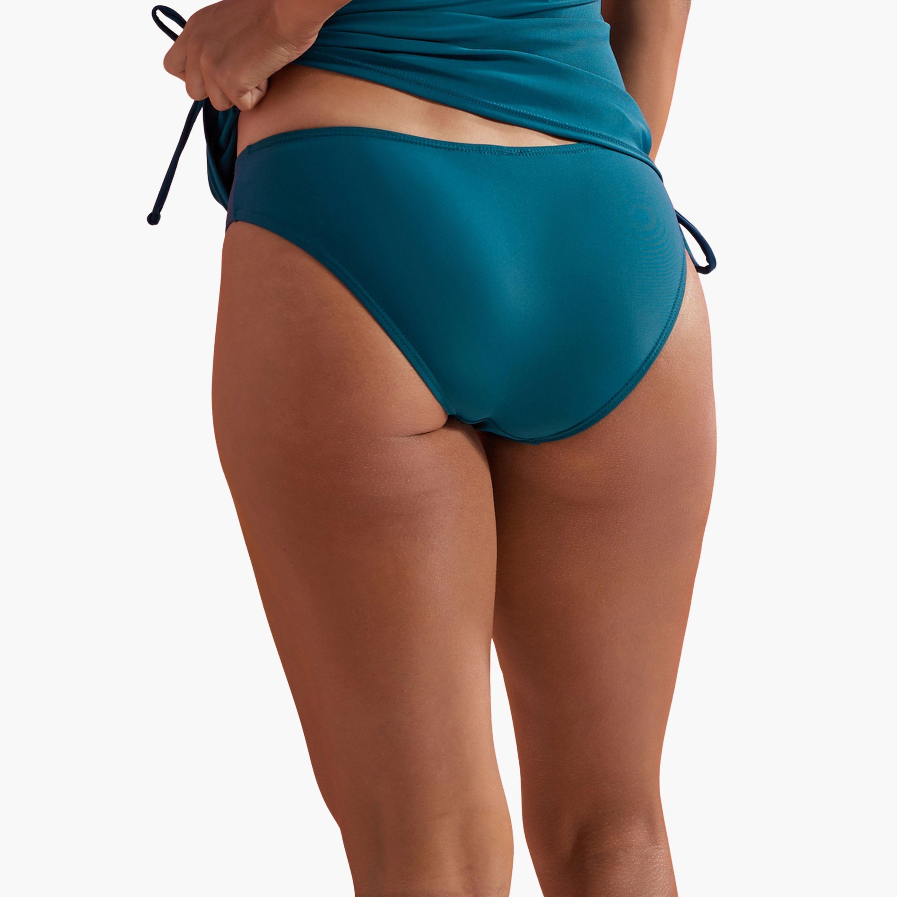 طقم تانكيني بلون تيل توب بياقة هولتر وفتحة عميقة مع سروال بيكيني داخلي-women-clothing-swimandbeach-swim-bikinis-image-6