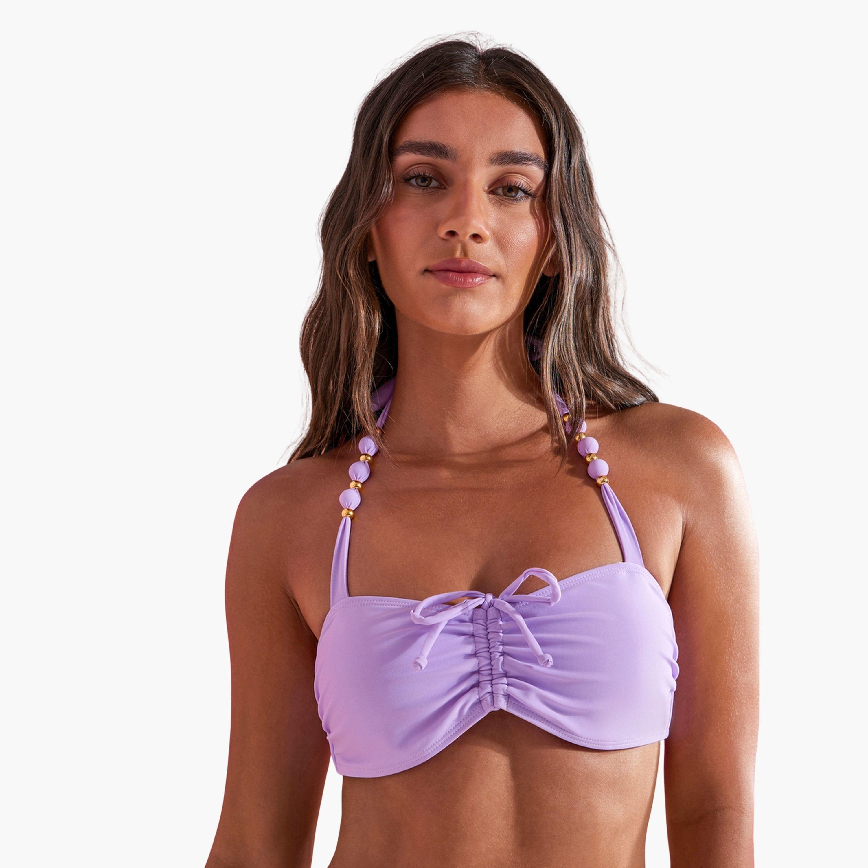 مجموعة من بكيني وتفاصيل كشكش وبلوزة برباط خلفي وتفاصيل خرز-women-clothing-swimandbeach-swim-bikinis-image-3