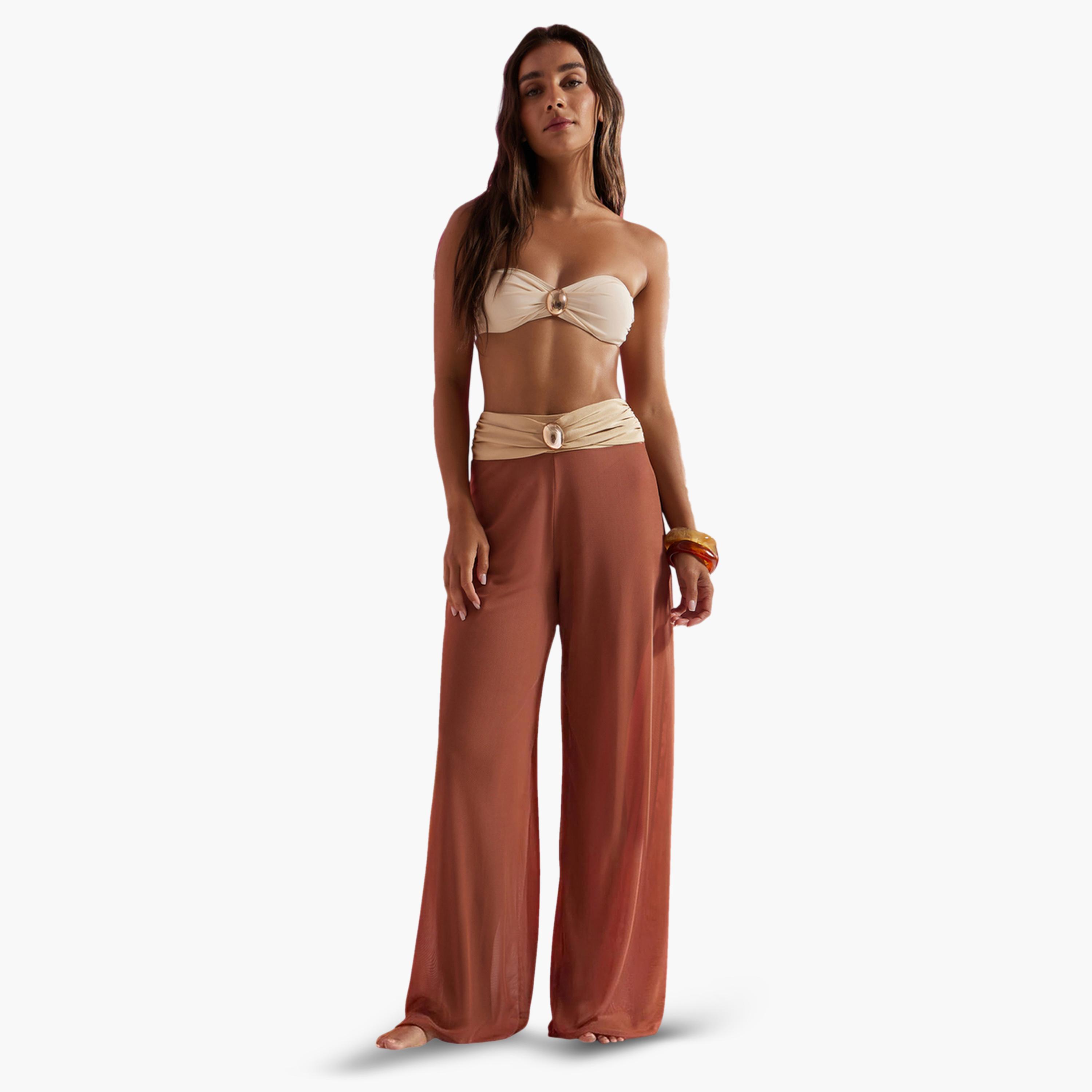 Styli Pack of 3 -  Bandeau Top with Detachable Strap, Bikini Brief and Wide Leg Pants-women-clothing-swimandbeach-swim-bikinis-image-1