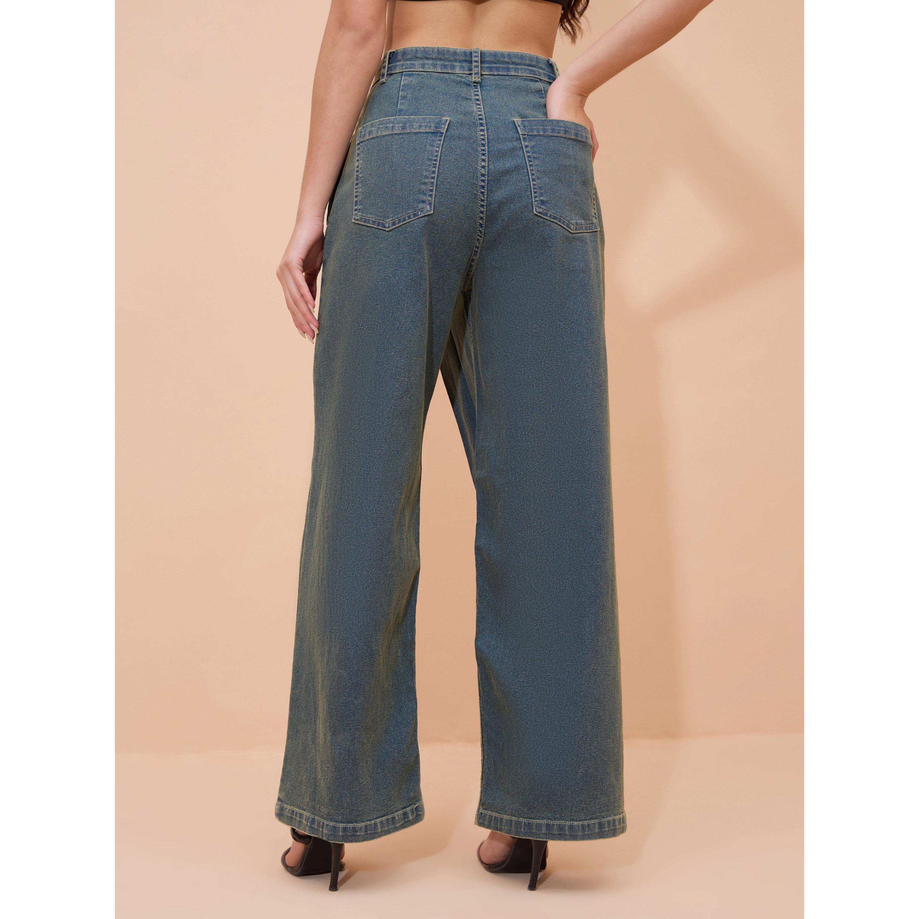 جينز مستقيم بتصميم ملفوف وغسيل أسيد-women-clothing-bottoms-jeans-image-5