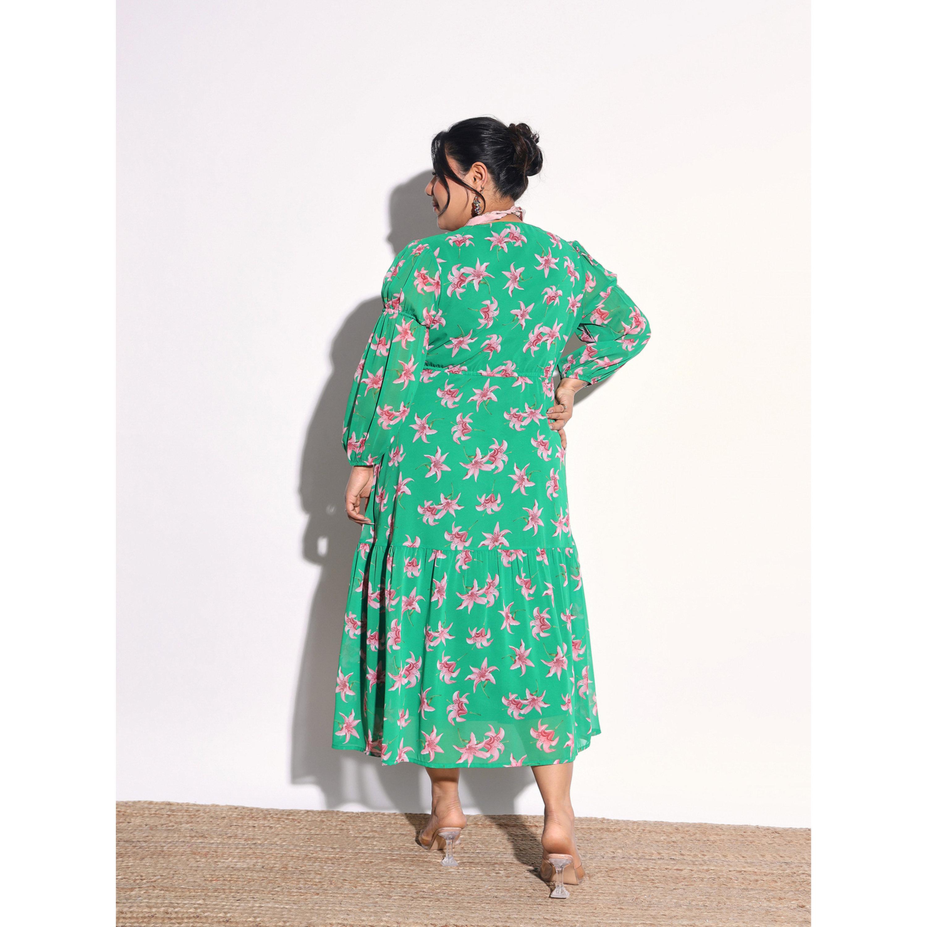 فستان ميدي متعدد الطبقات بطبعات زهور بمقاس كبير-women-clothing-dresses-image-5
