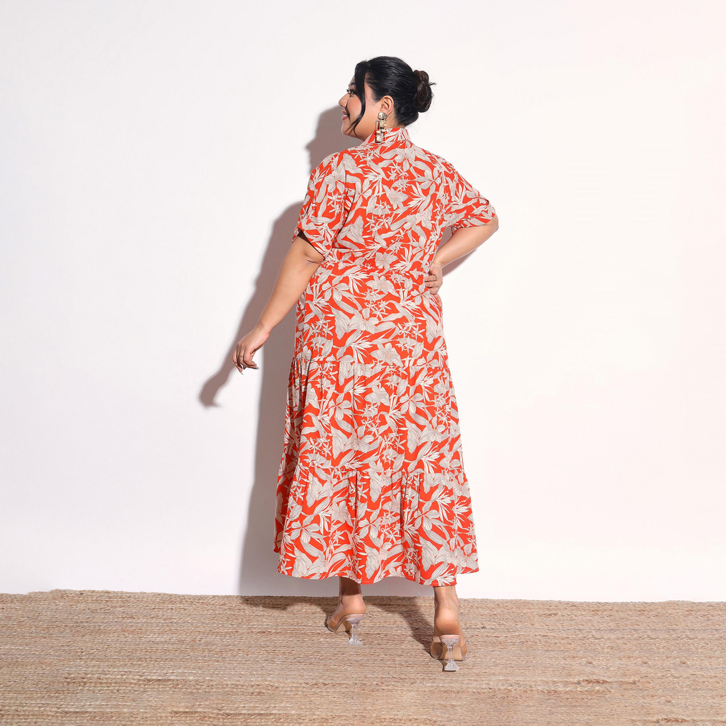 فستان طويل بطبقات وطبعة زهور مقاس كبير-women-clothing-dresses-image-5