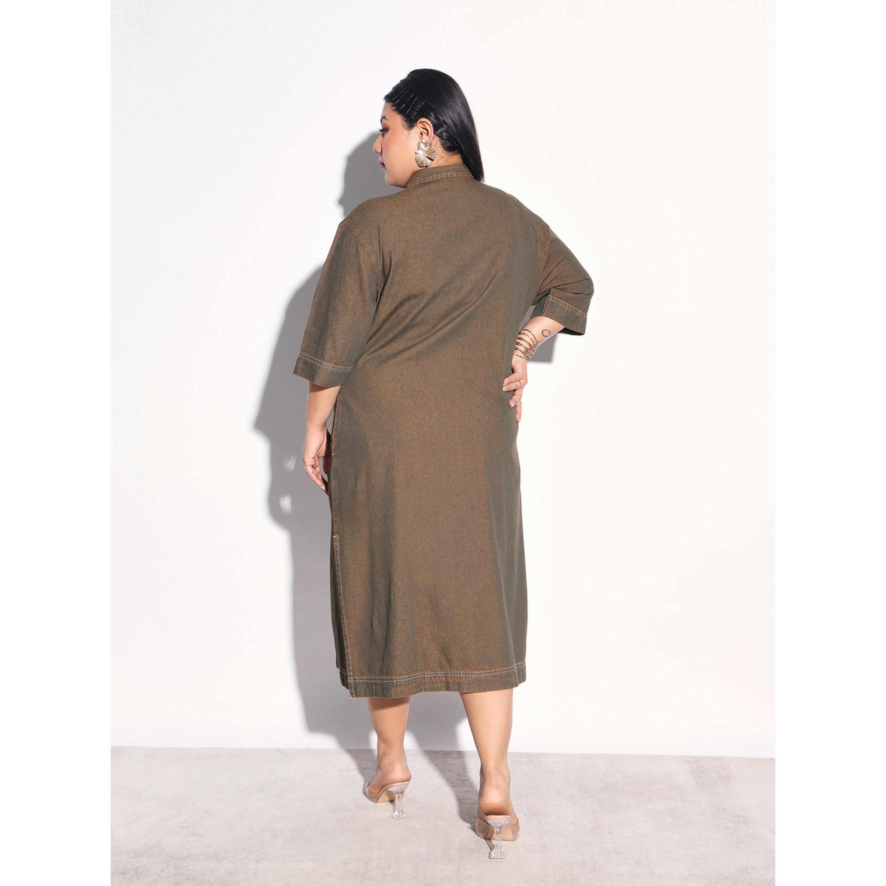 فستان قميص ميدي بمقاس كبير-women-clothing-dresses-image-5