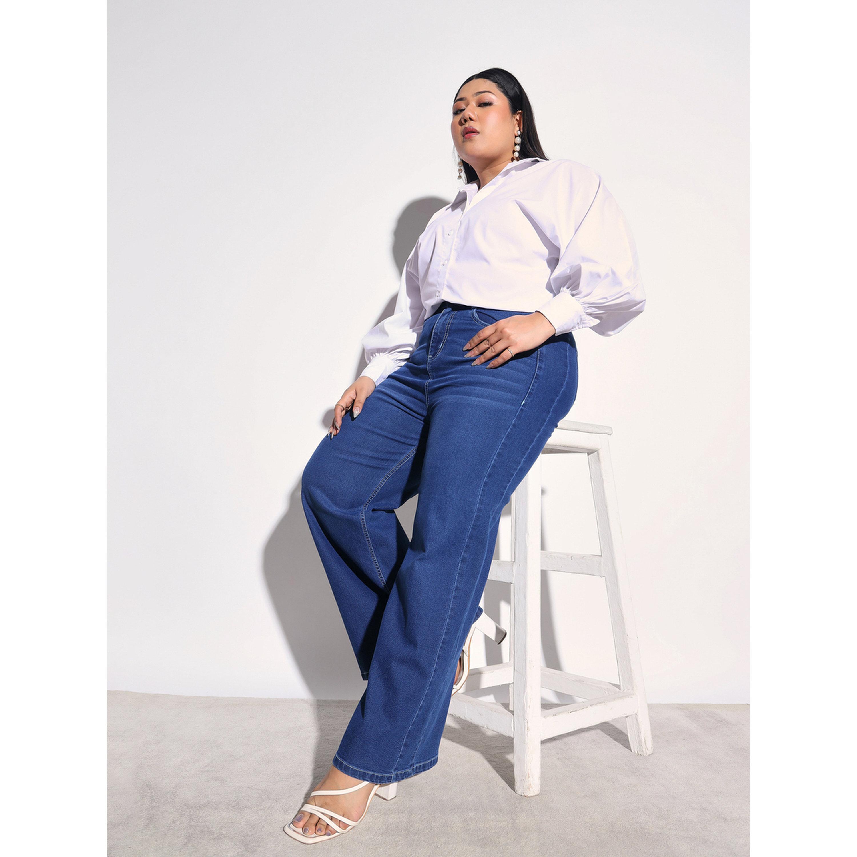 جينز بأرجل مستقيمة بمقاس كبير-women-clothing-bottoms-jeans-image-2