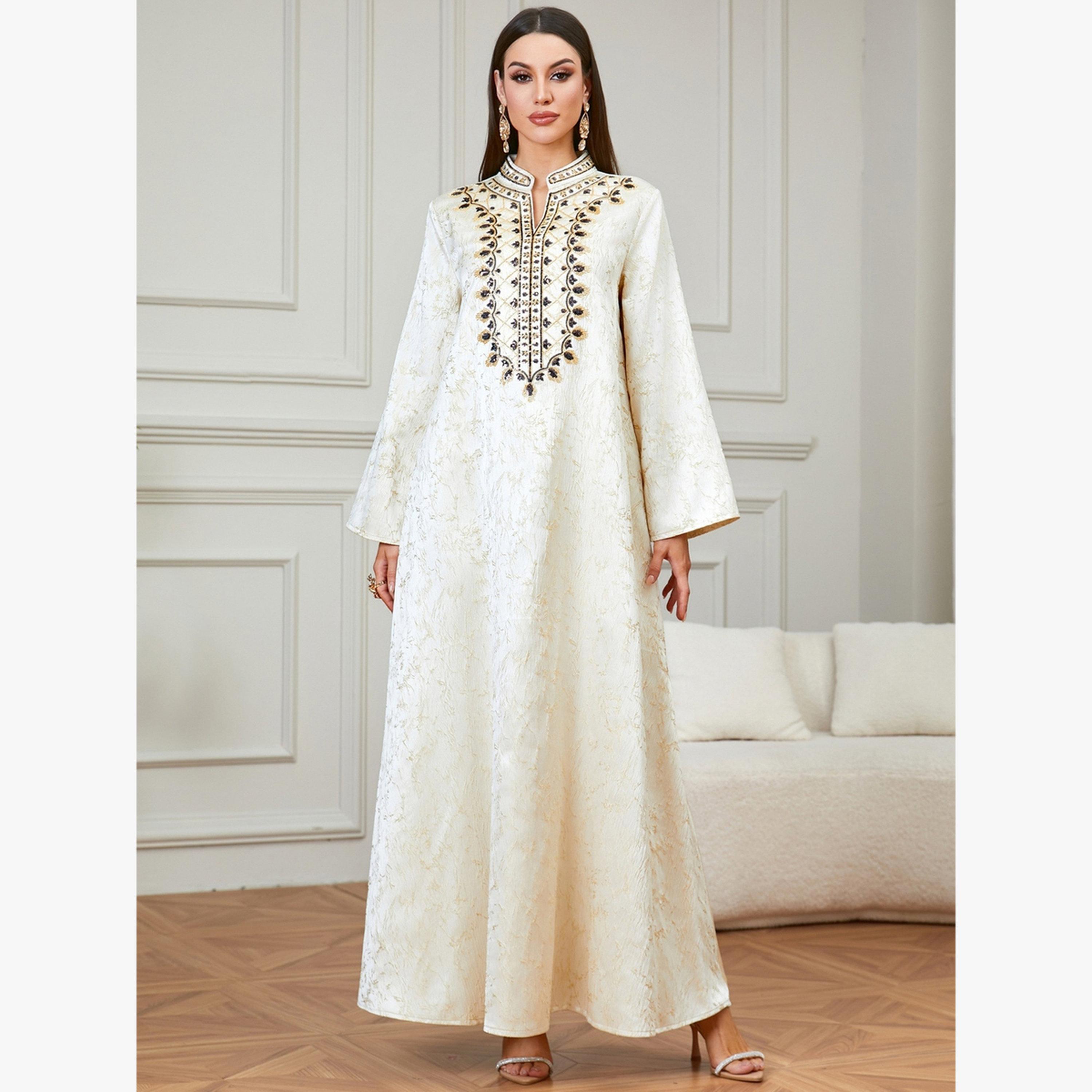 جلابية بنمط مطرز-women-arabicclothing-jalabiyas-image-1