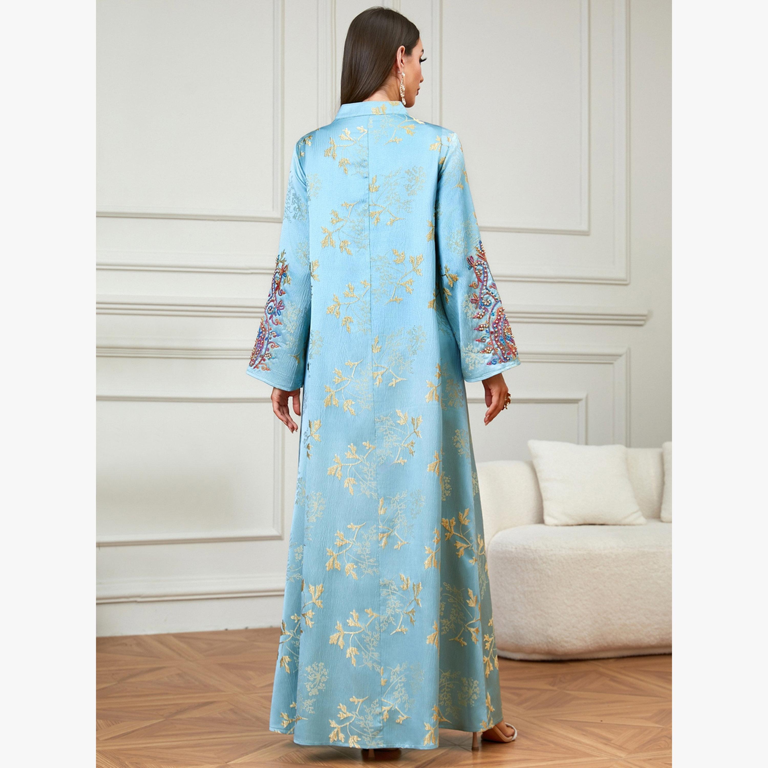 Take Two Light Blue Embroidered Beaded Jalabiya-women-arabicclothing-jalabiyas-image-5