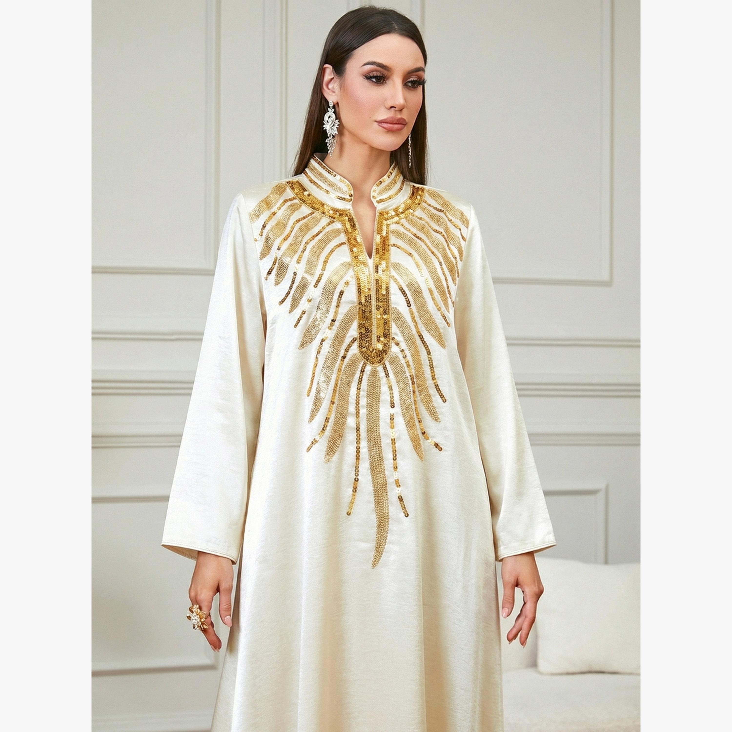 جلابية بياقة مطرزة-women-arabicclothing-jalabiyas-image-3