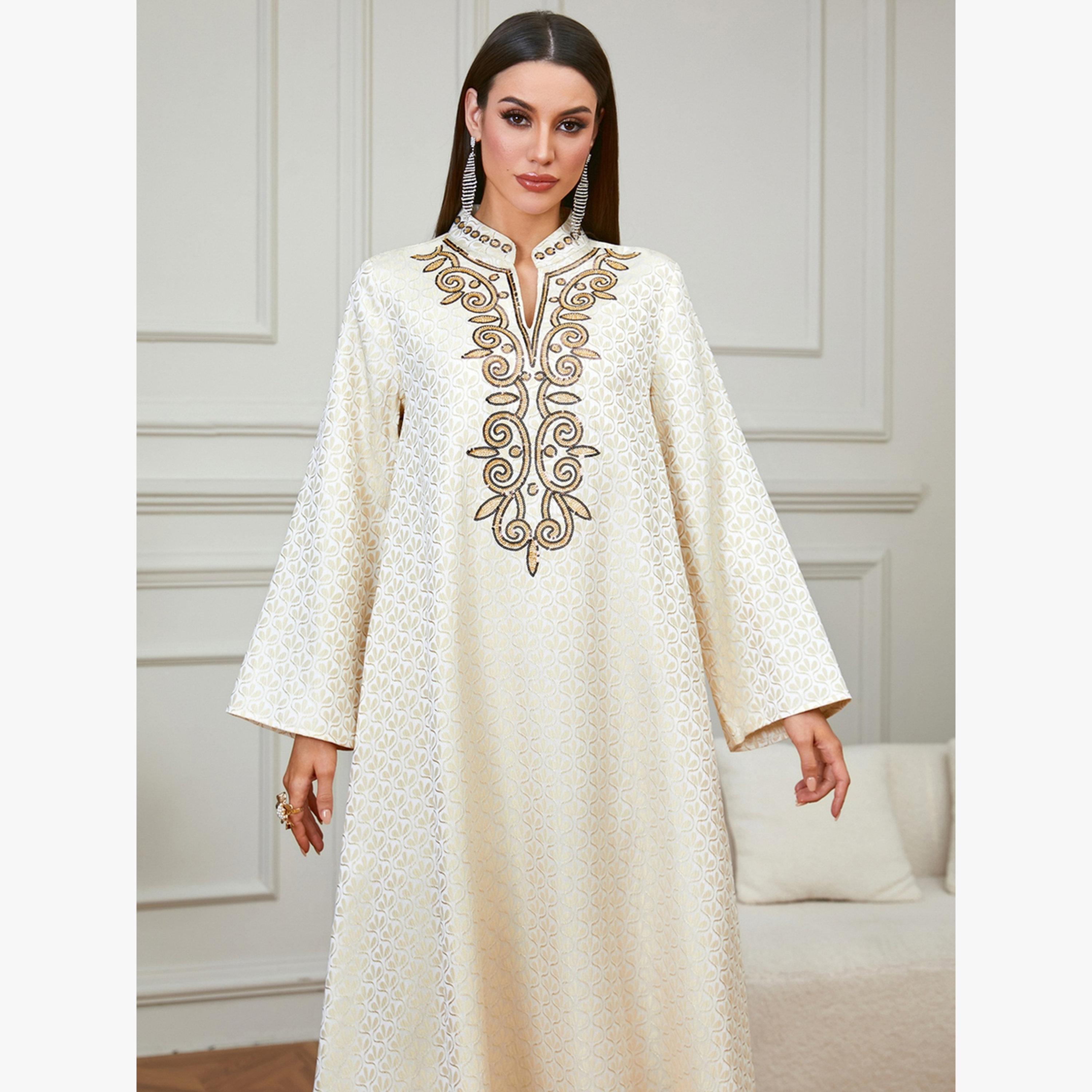 جلابية بنمط مطرز-women-arabicclothing-jalabiyas-image-3