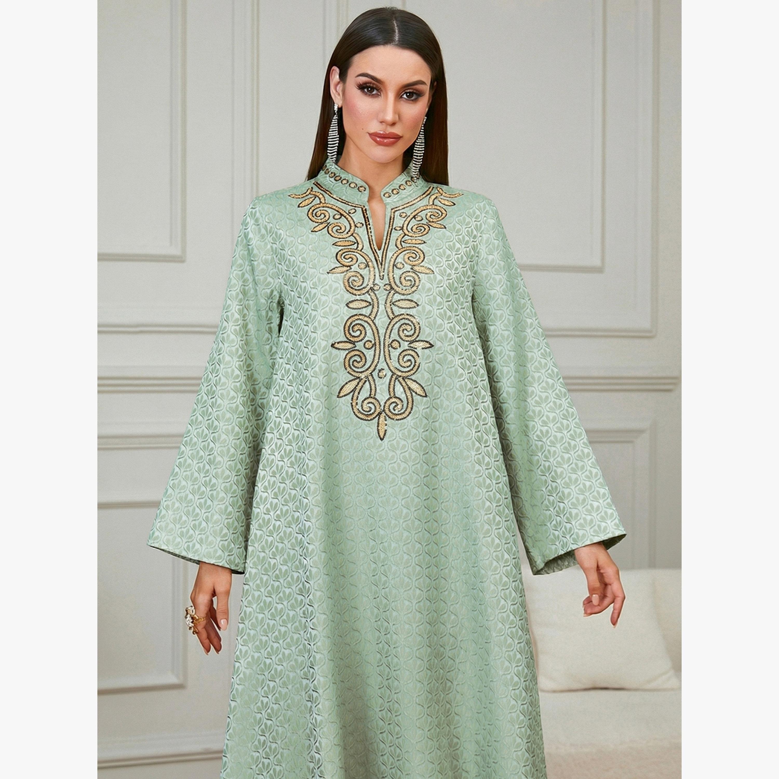 جلابية بنمط مطرز-women-arabicclothing-jalabiyas-image-3