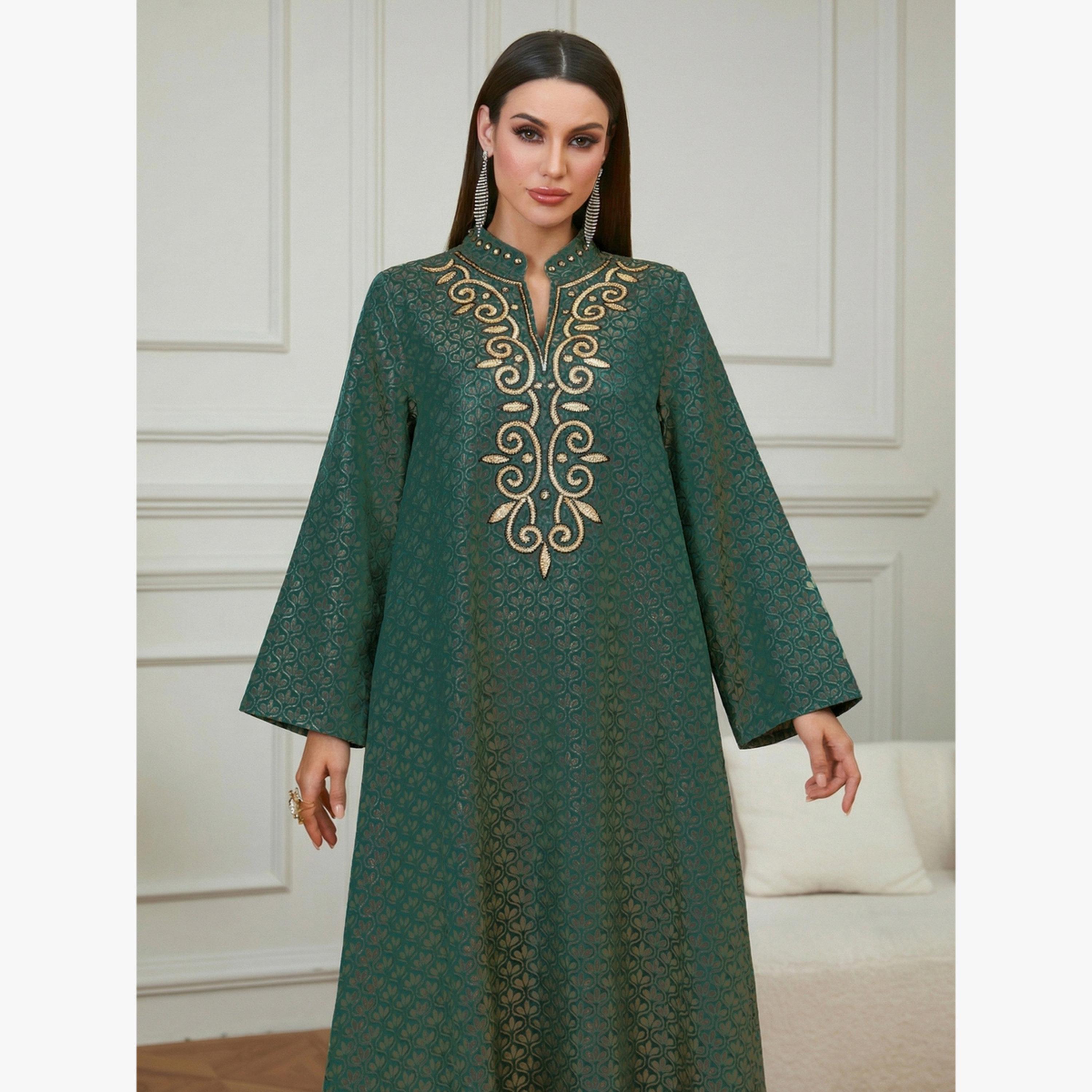 جلابية بنمط مطرز-women-arabicclothing-jalabiyas-image-3