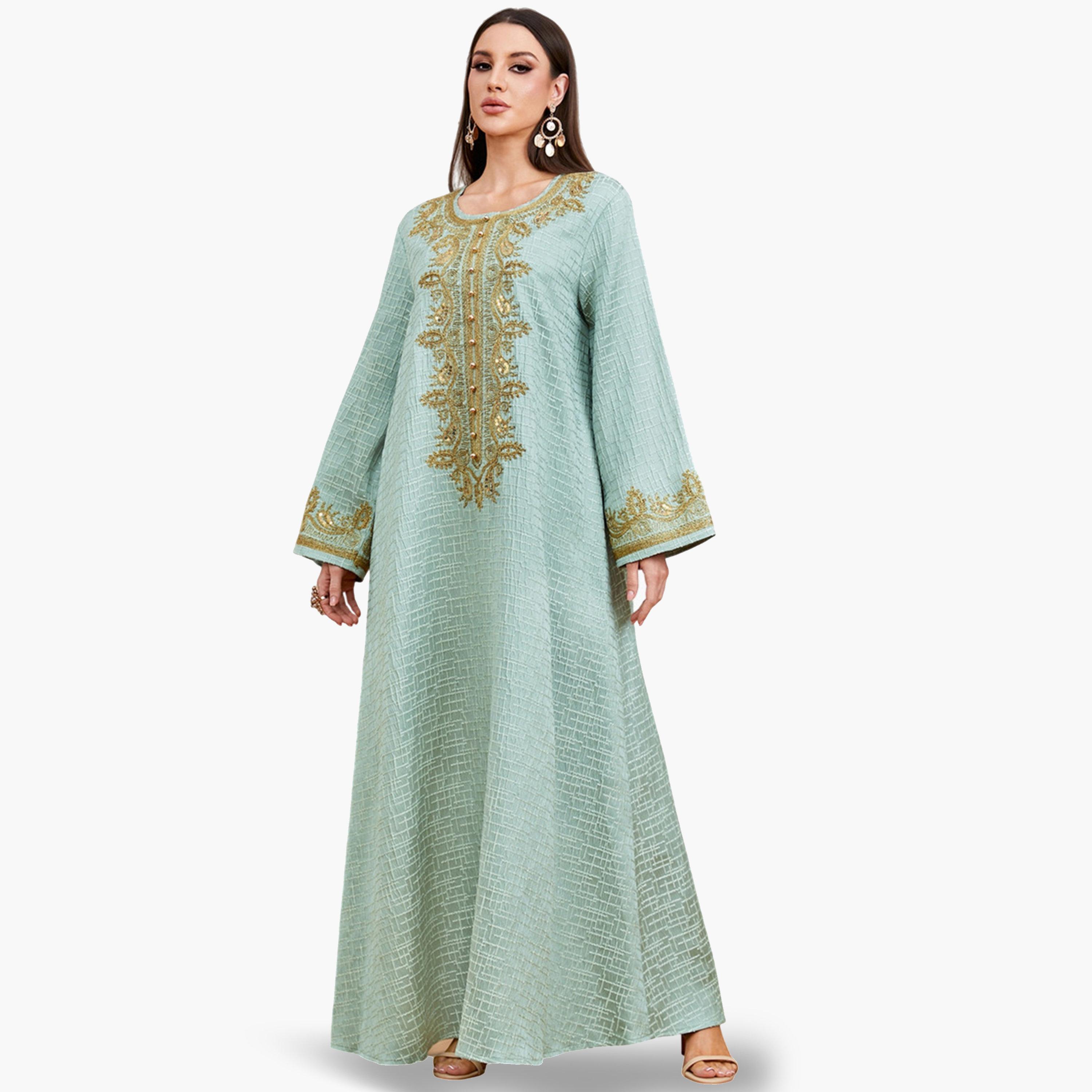جلابية مطرزة بحافة واسعة-women-arabicclothing-jalabiyas-image-3
