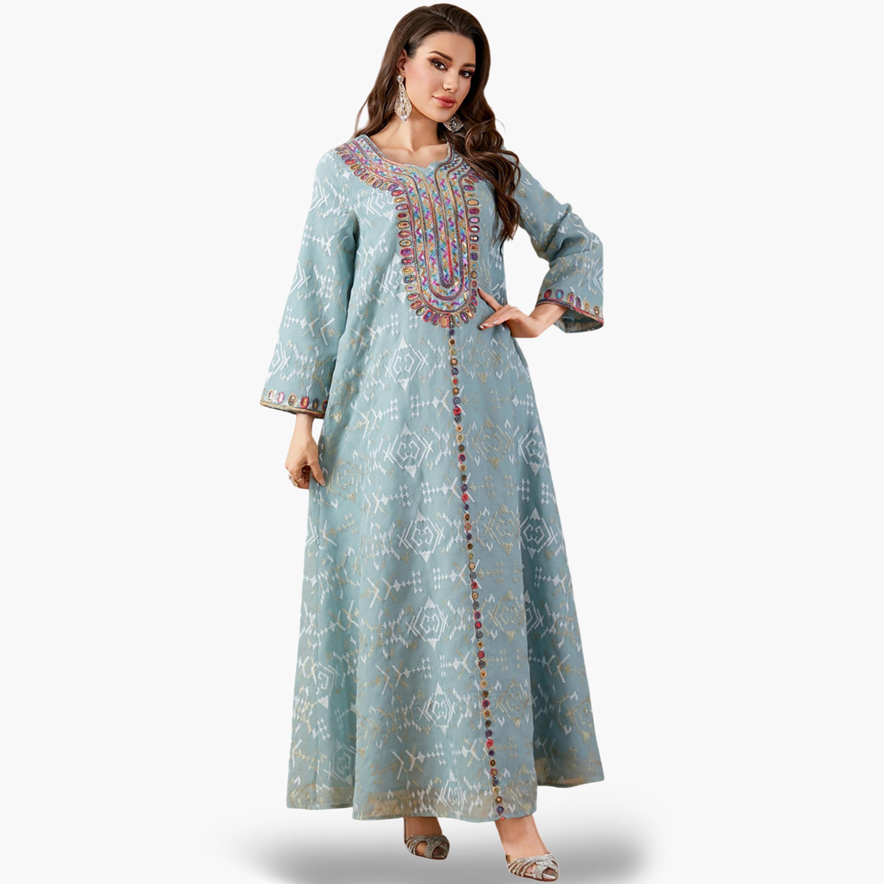 جلابية مطرزة بحافة واسعة-women-arabicclothing-jalabiyas-image-3