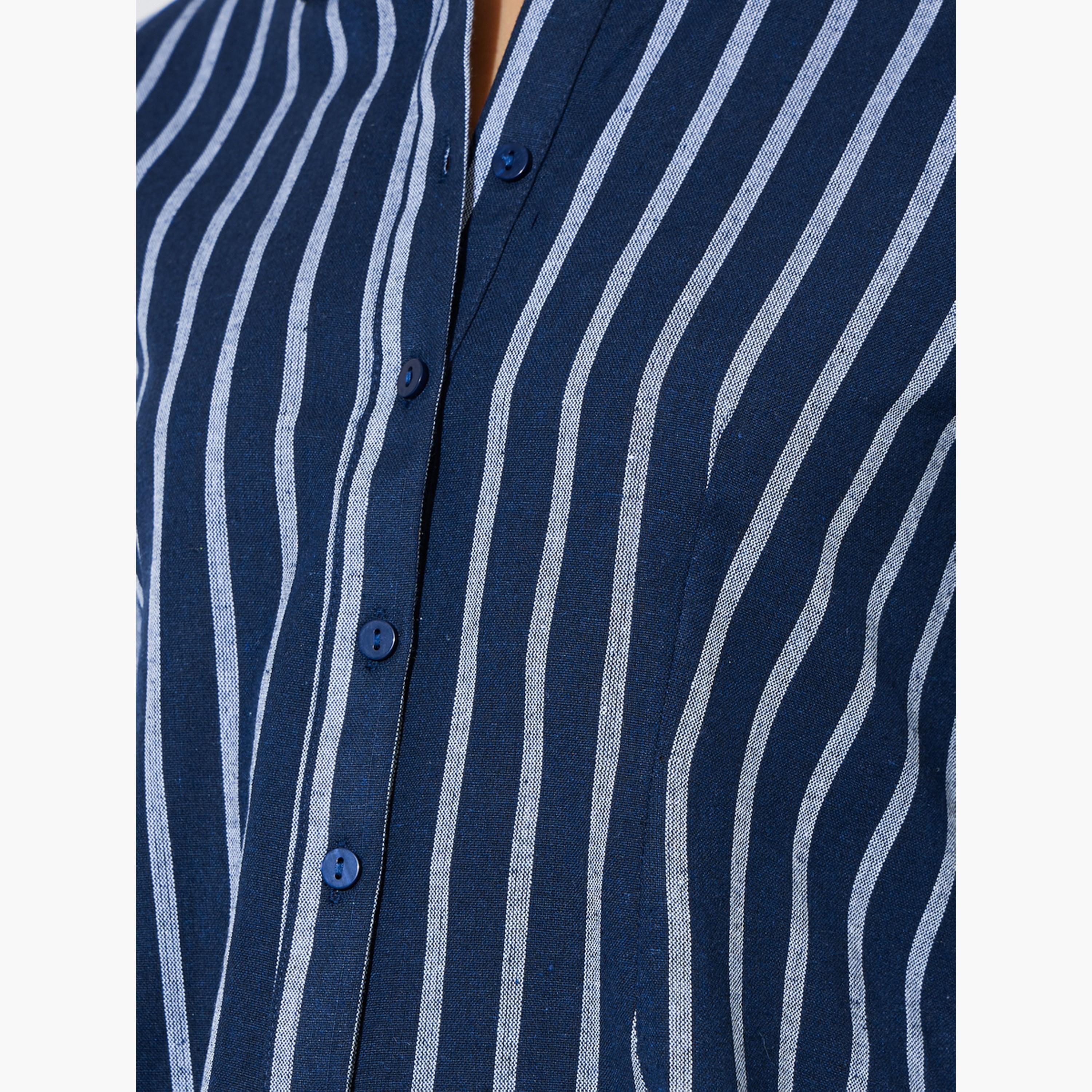 بلوزة بأكمام واسعة ومخططة-women-clothing-shirtsandblouses-shirts-image-4
