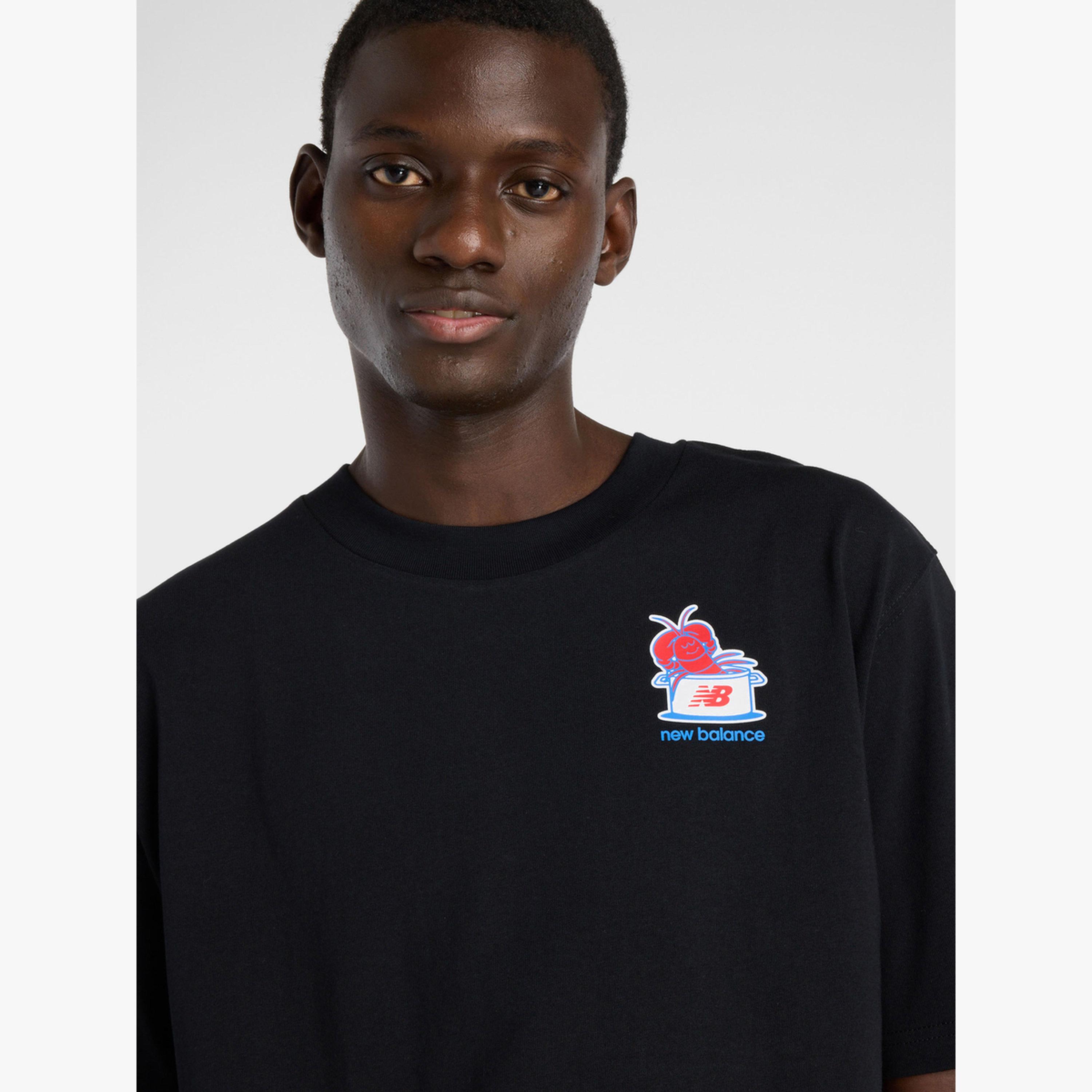 New Balance Black Graphic Print Cotton T-Shirt-men-clothing-tshirtsandpolos-tshirts-image-4