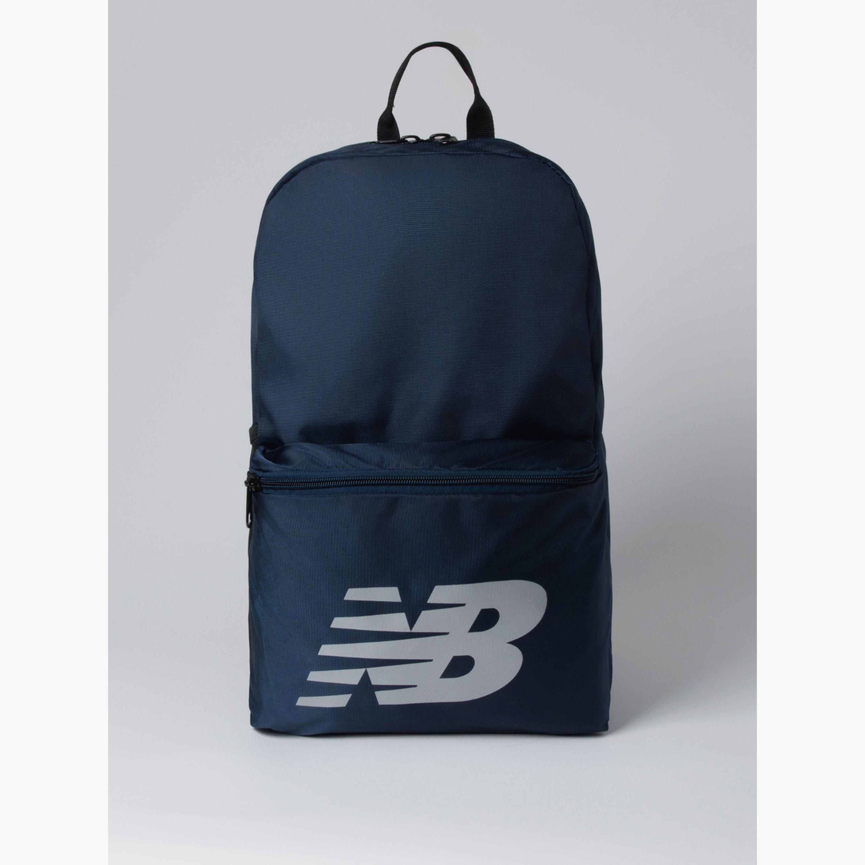 New Balance Navy Blue Logo Backpack-women-bagsandwallets-backpacks-image-1